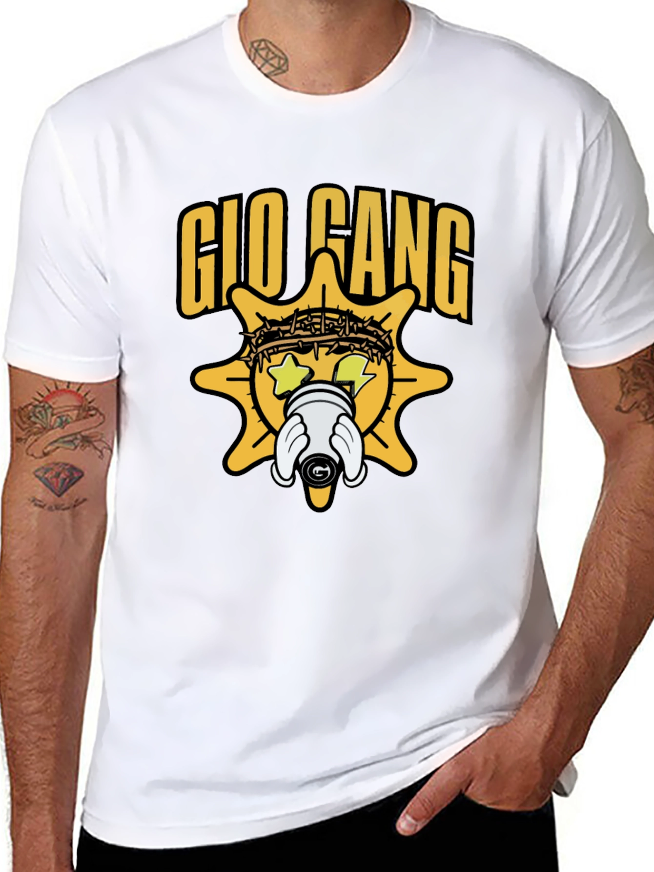Gio Gang Graphic Tee - Streetwear Style