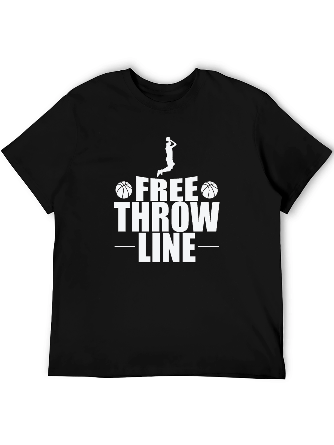 Free Throw Line Graphic Tee - Basketball Lovers T-Shirt
