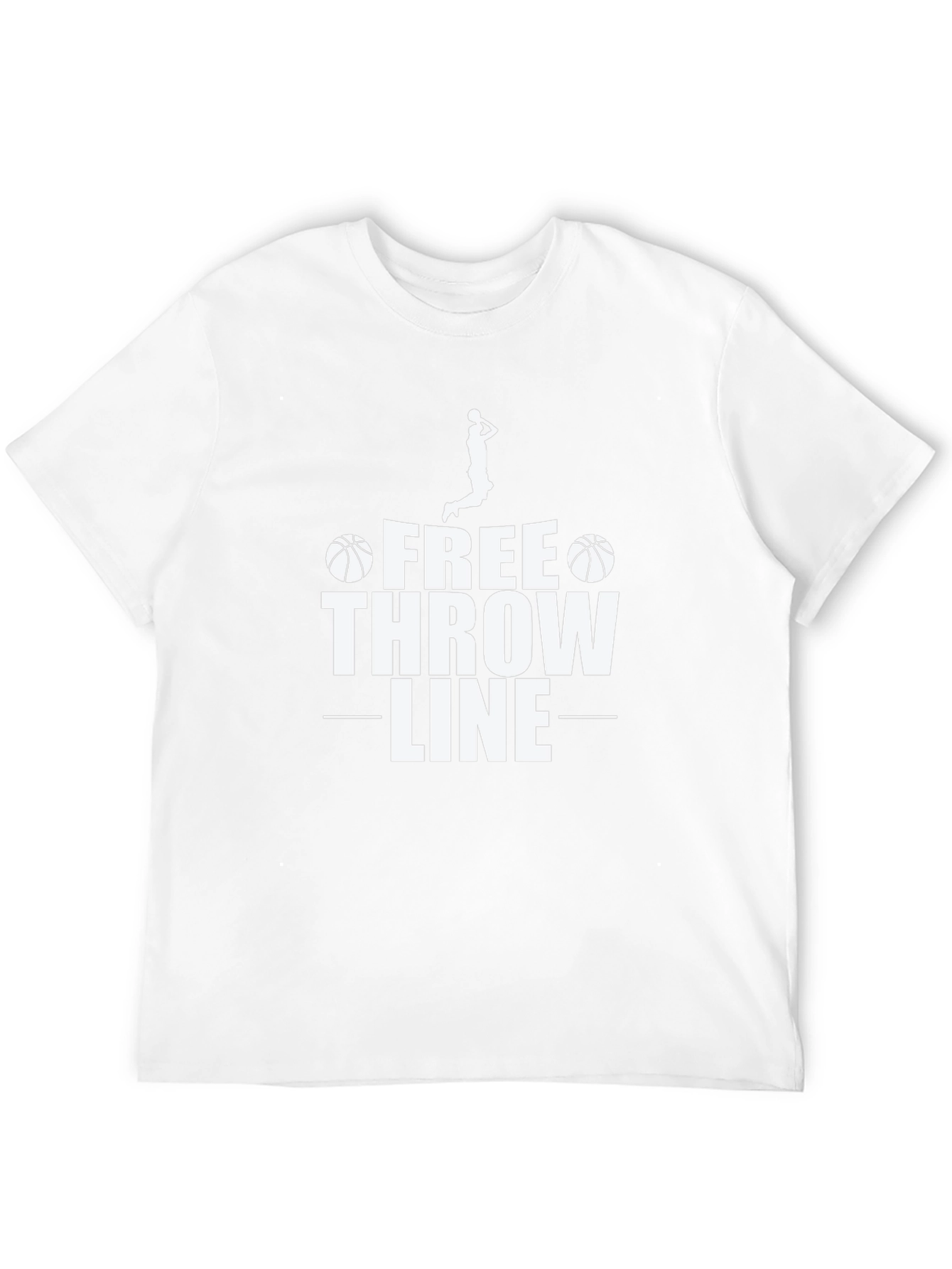 Free Throw Line Graphic Tee - Basketball Lovers T-Shirt