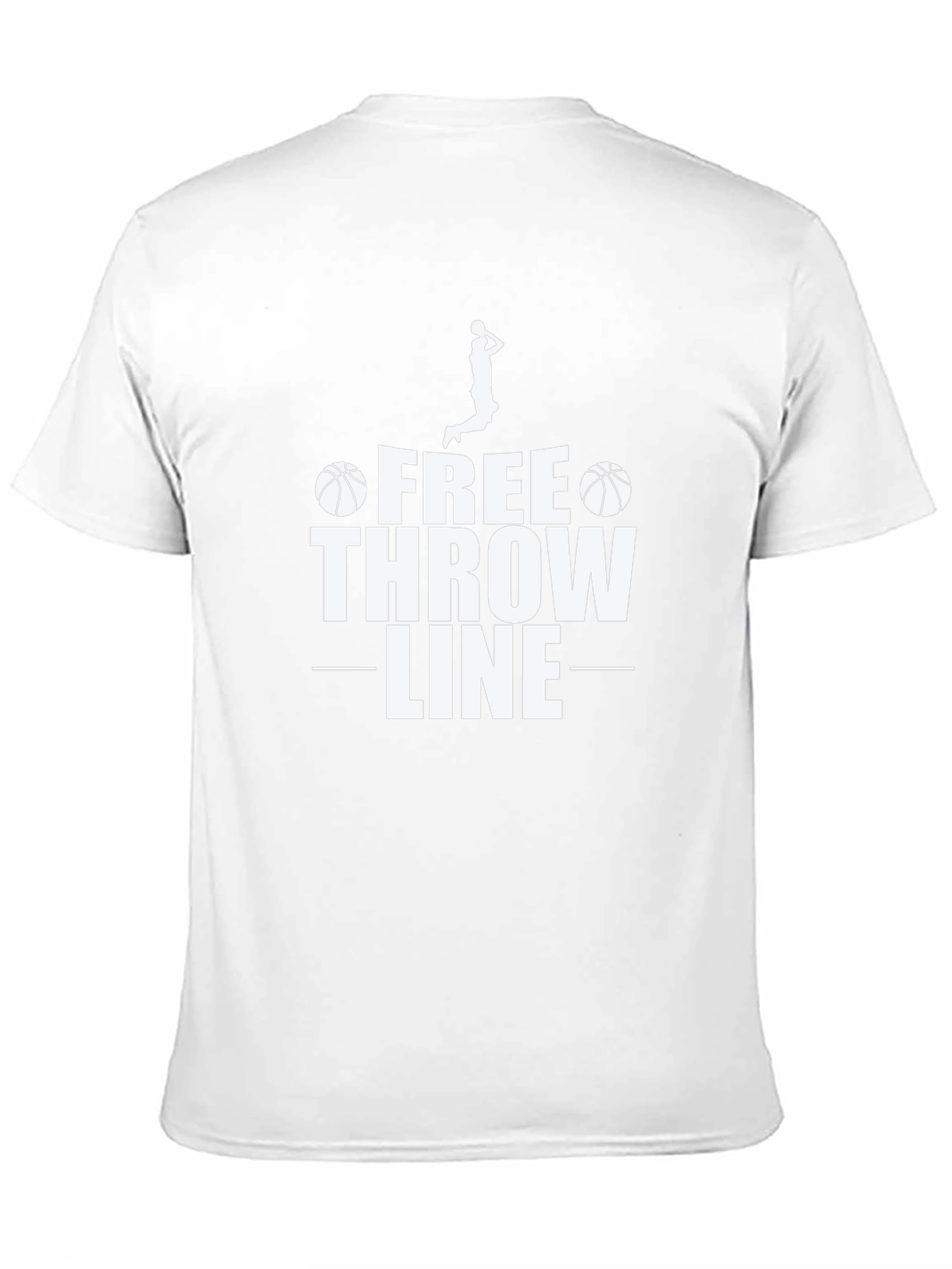 Free Throw Line Graphic Tee - Basketball Lovers T-Shirt