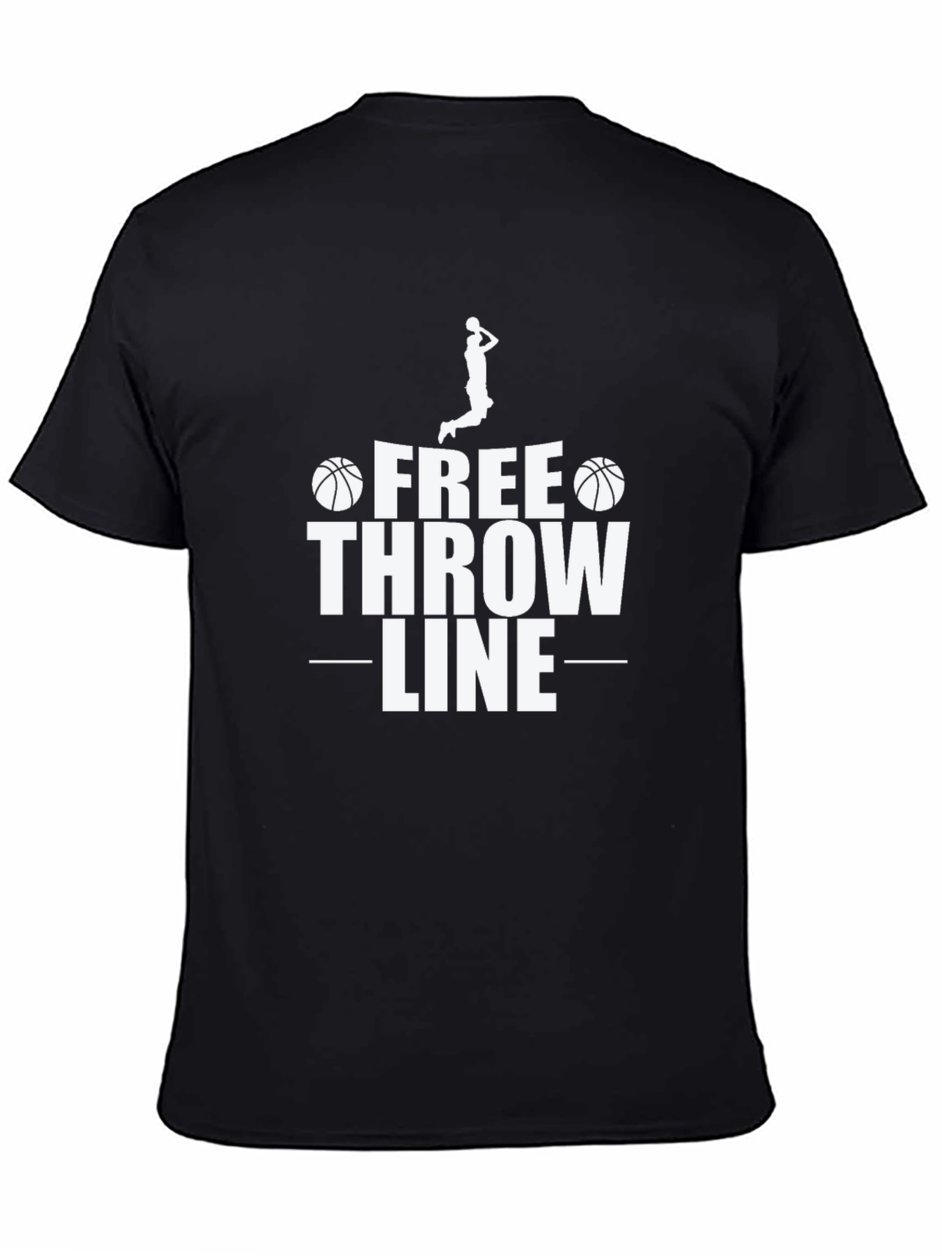 Free Throw Line Graphic Tee - Basketball Lovers T-Shirt