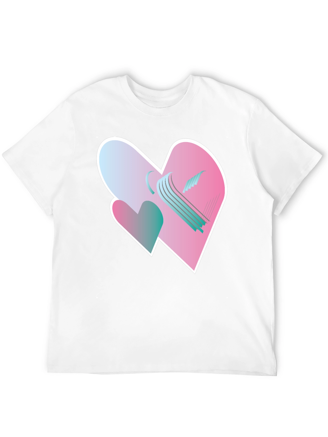 Heart Harp Graphic Tee - Modern Design