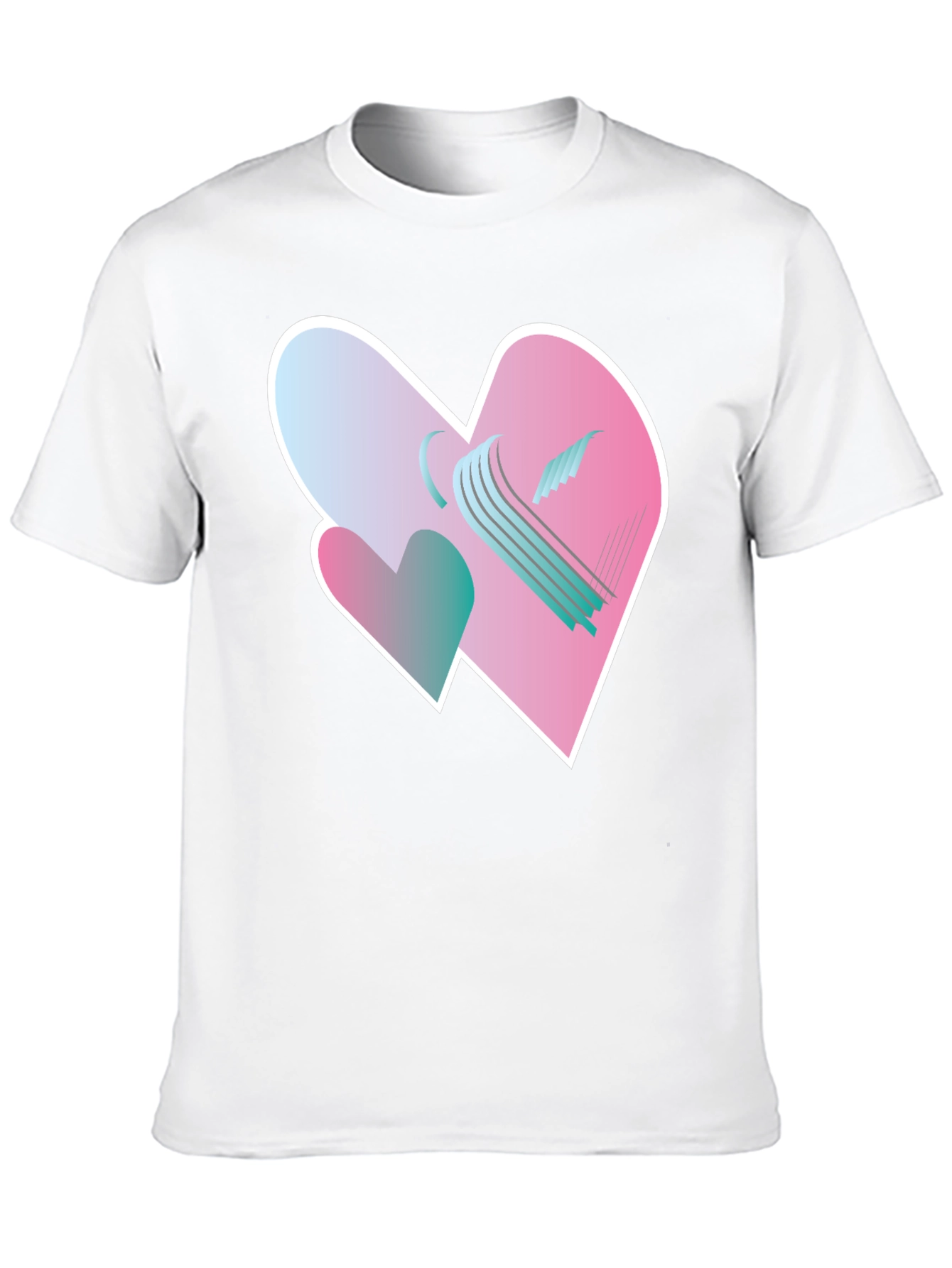 Heart Harp Graphic Tee - Modern Design