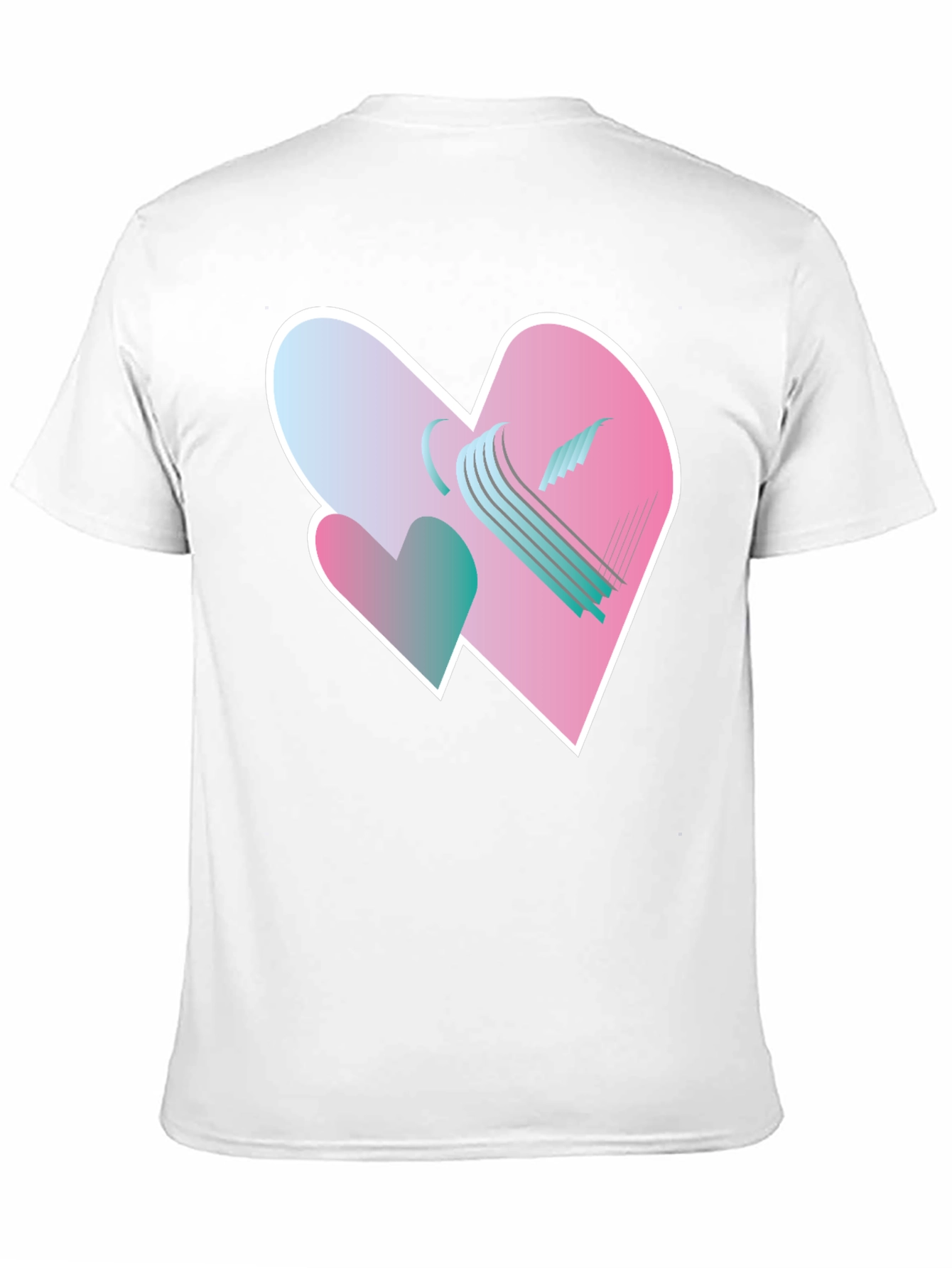 Heart Harp Graphic Tee - Modern Design