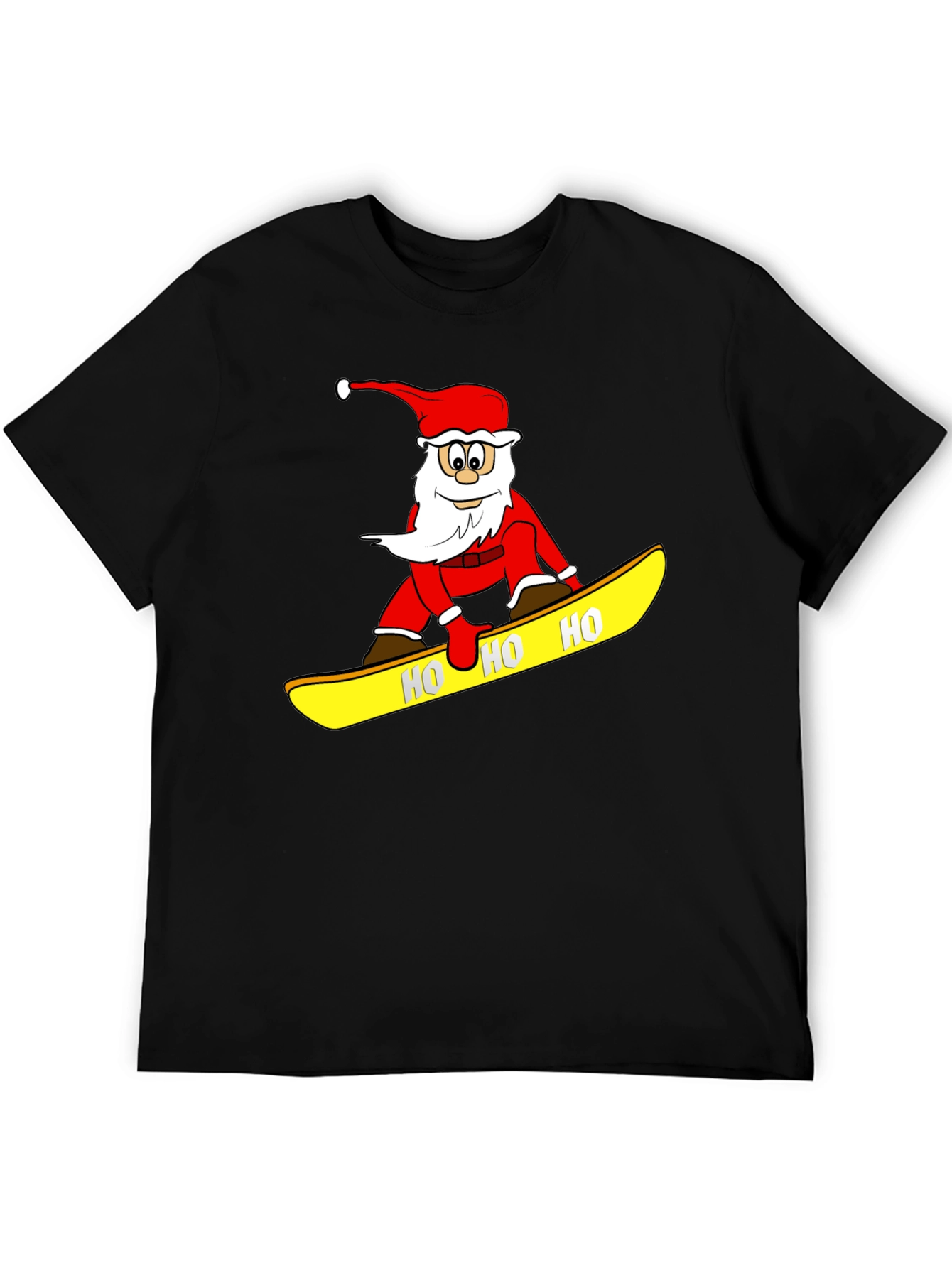 Santa Snowboarding T-Shirt - Holiday Fun!