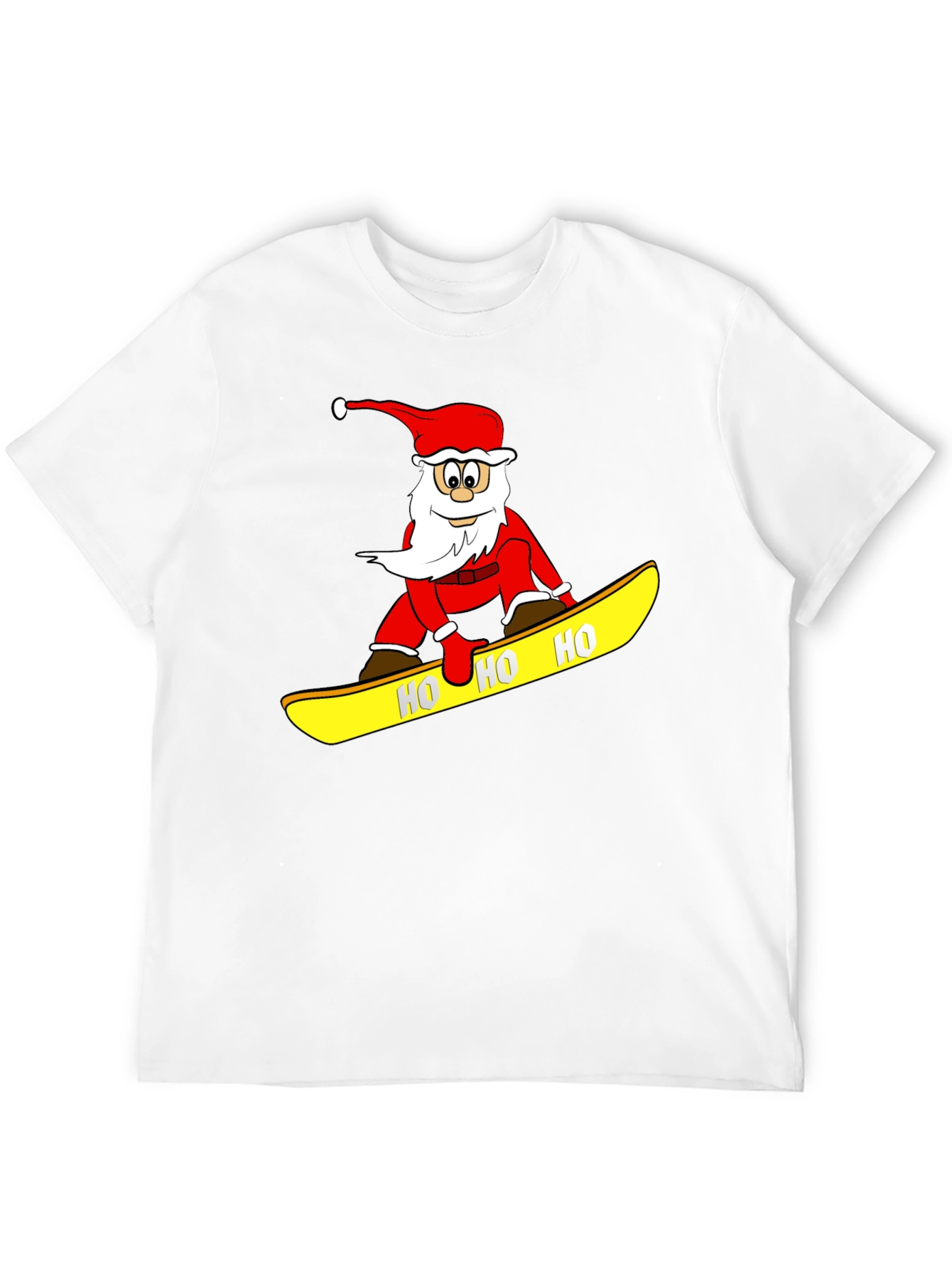 Santa Snowboarding T-Shirt - Holiday Fun!