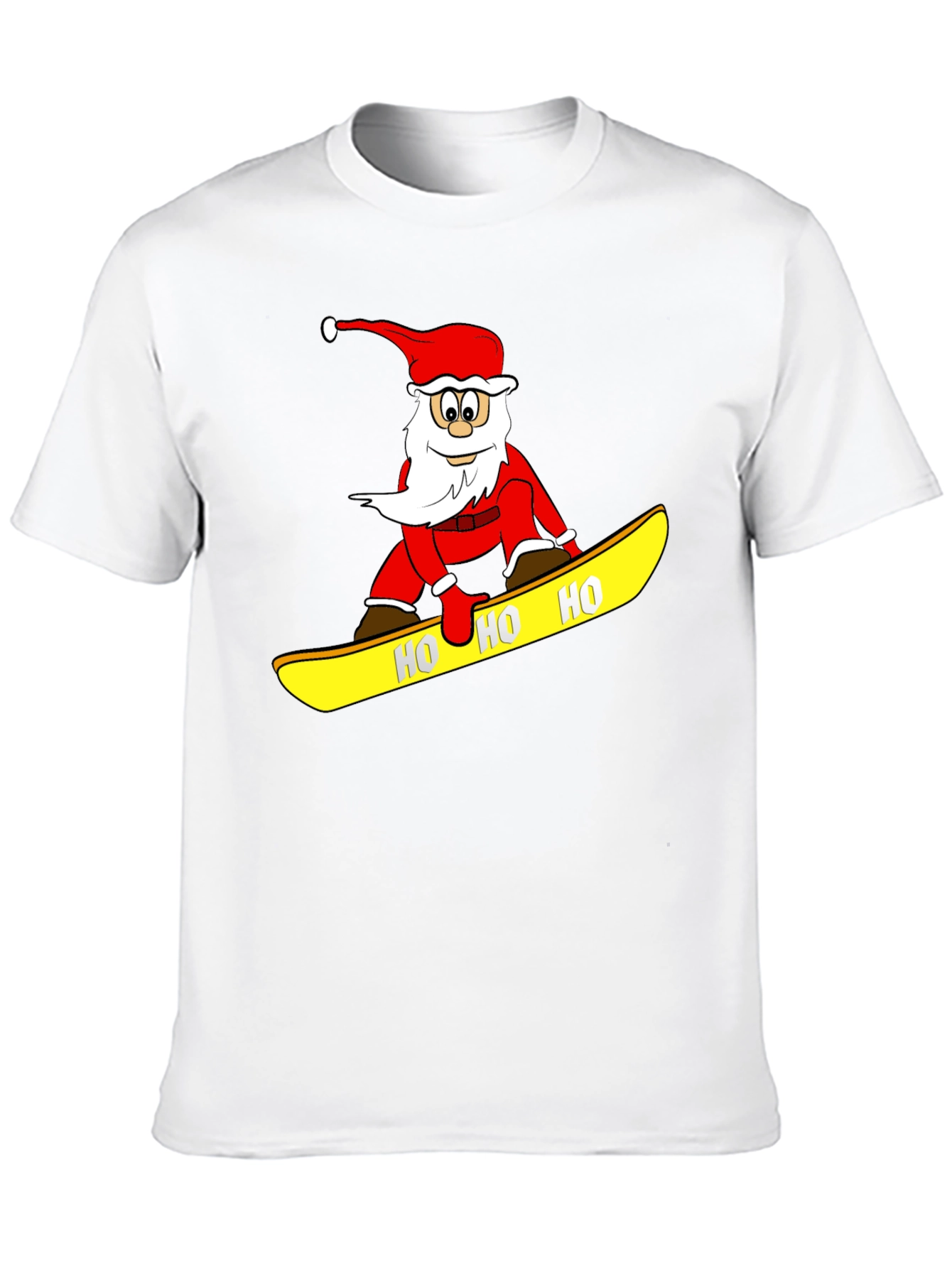 Santa Snowboarding T-Shirt - Holiday Fun!