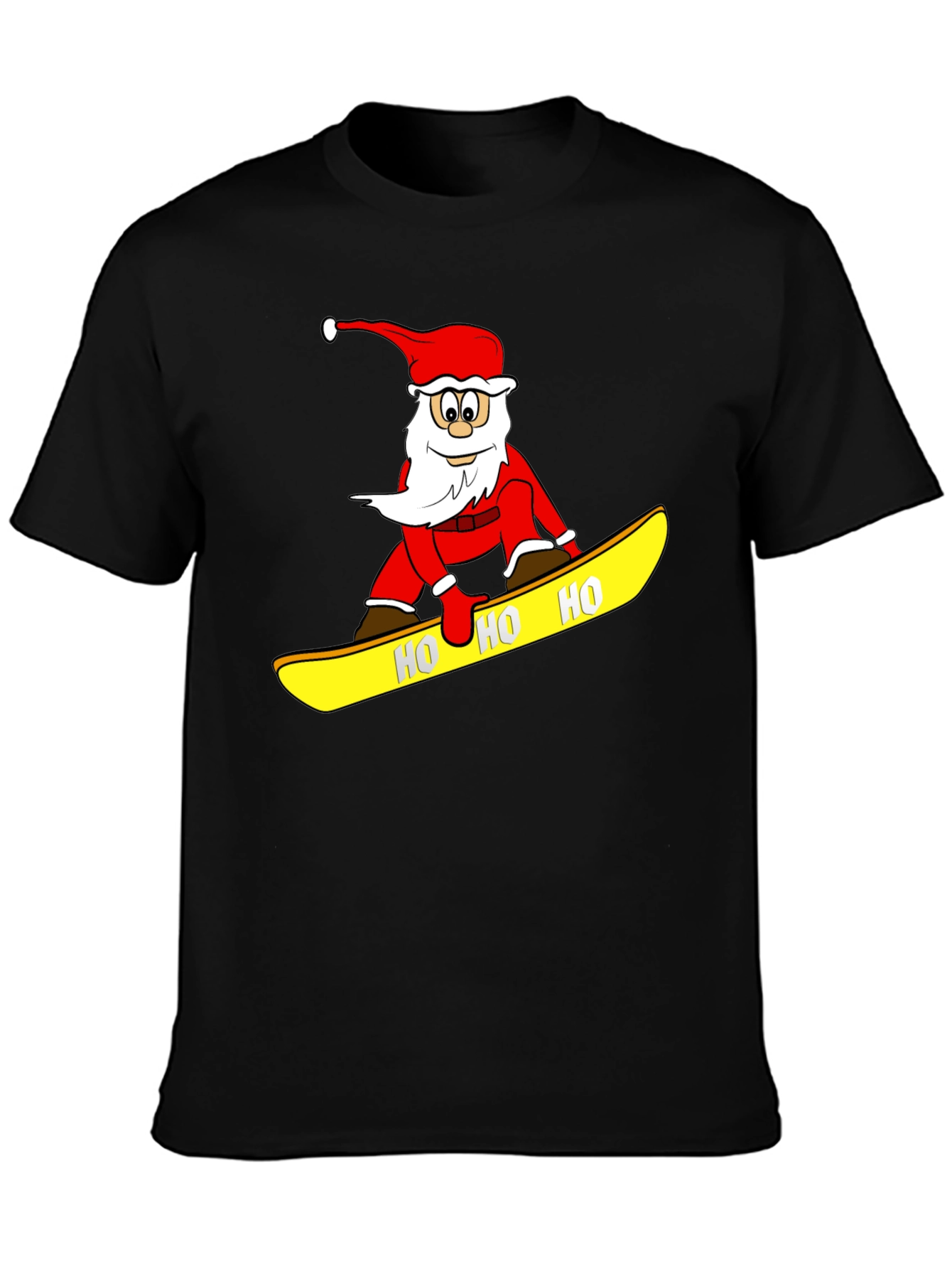 Santa Snowboarding T-Shirt - Holiday Fun!