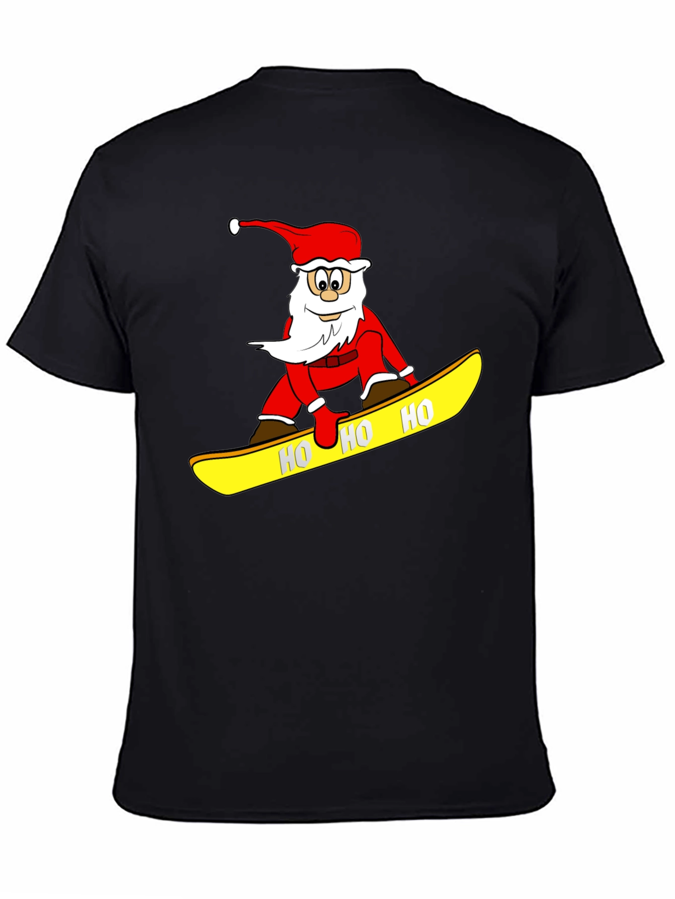 Santa Snowboarding T-Shirt - Holiday Fun!