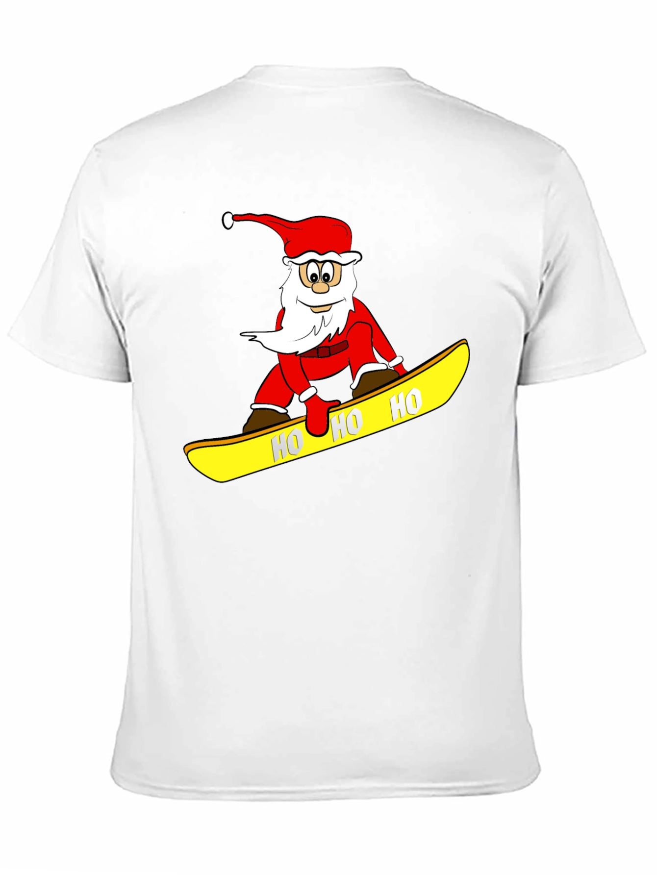 Santa Snowboarding T-Shirt - Holiday Fun!