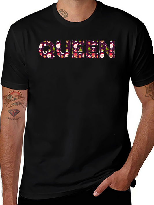 Queen Christmas Pattern T-Shirt