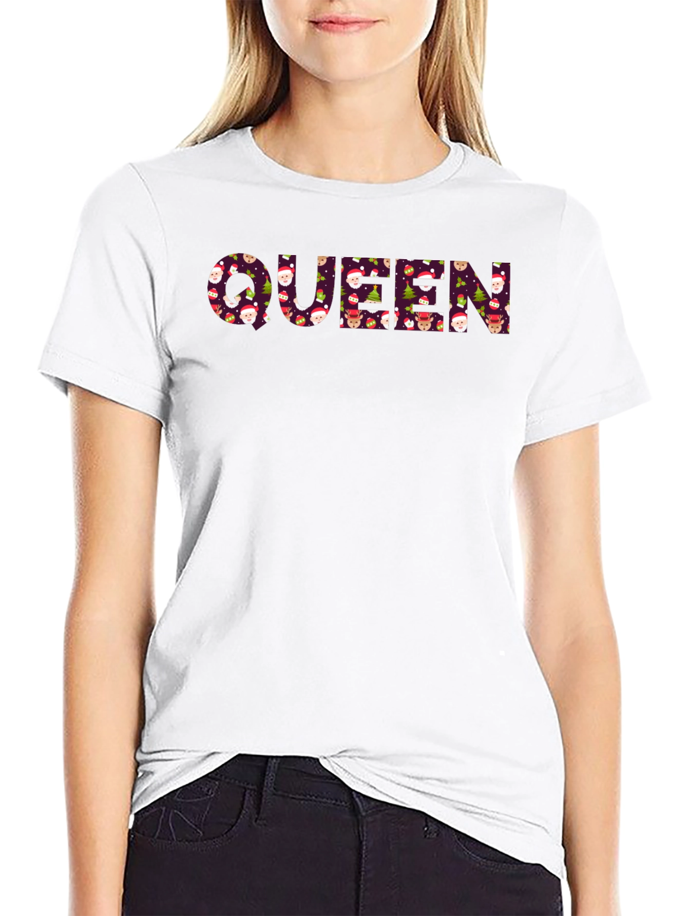Queen Christmas Pattern T-Shirt