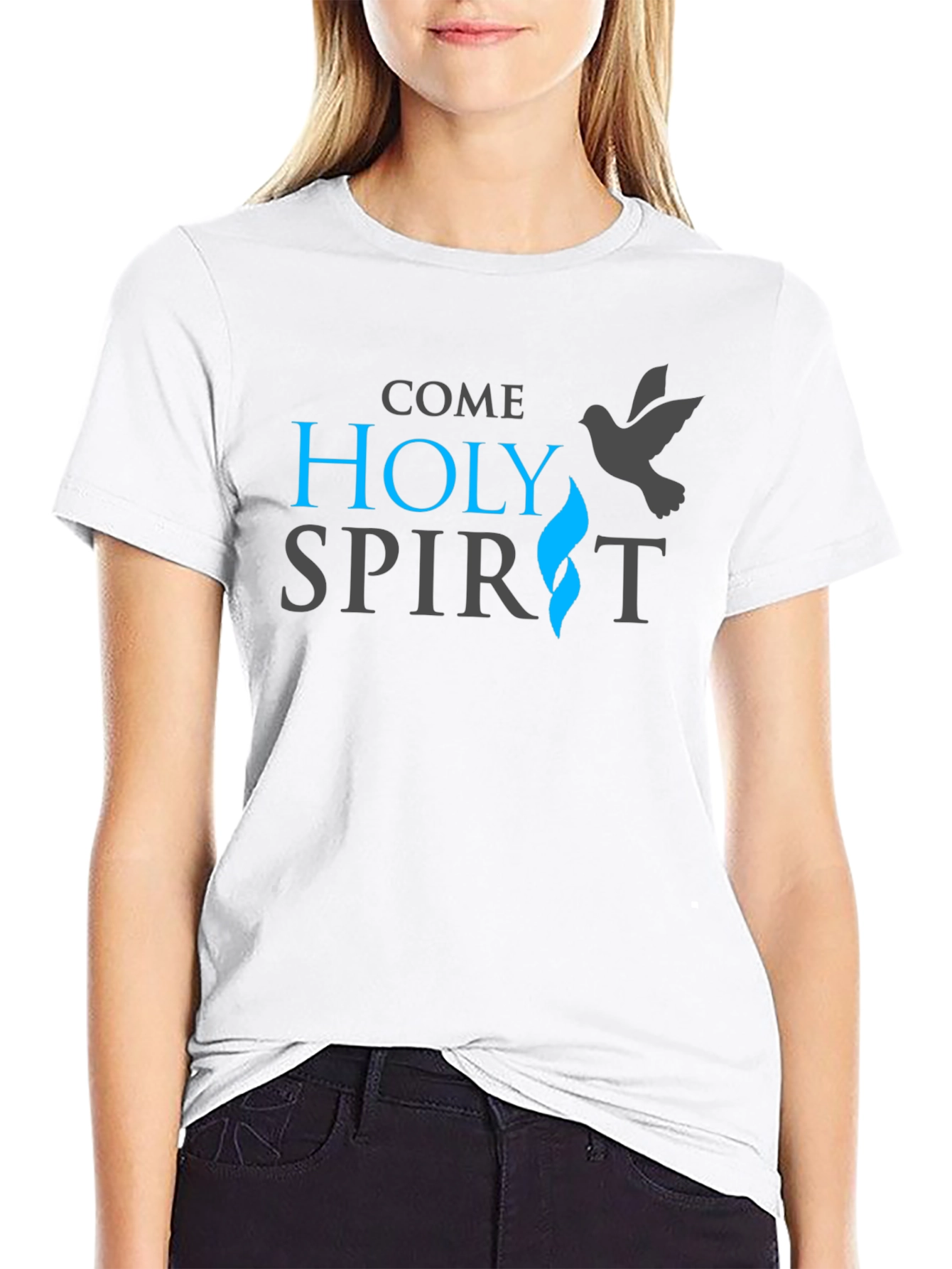 Come Holy Spirit Graphic Tee - Religious Christian T-Shirt