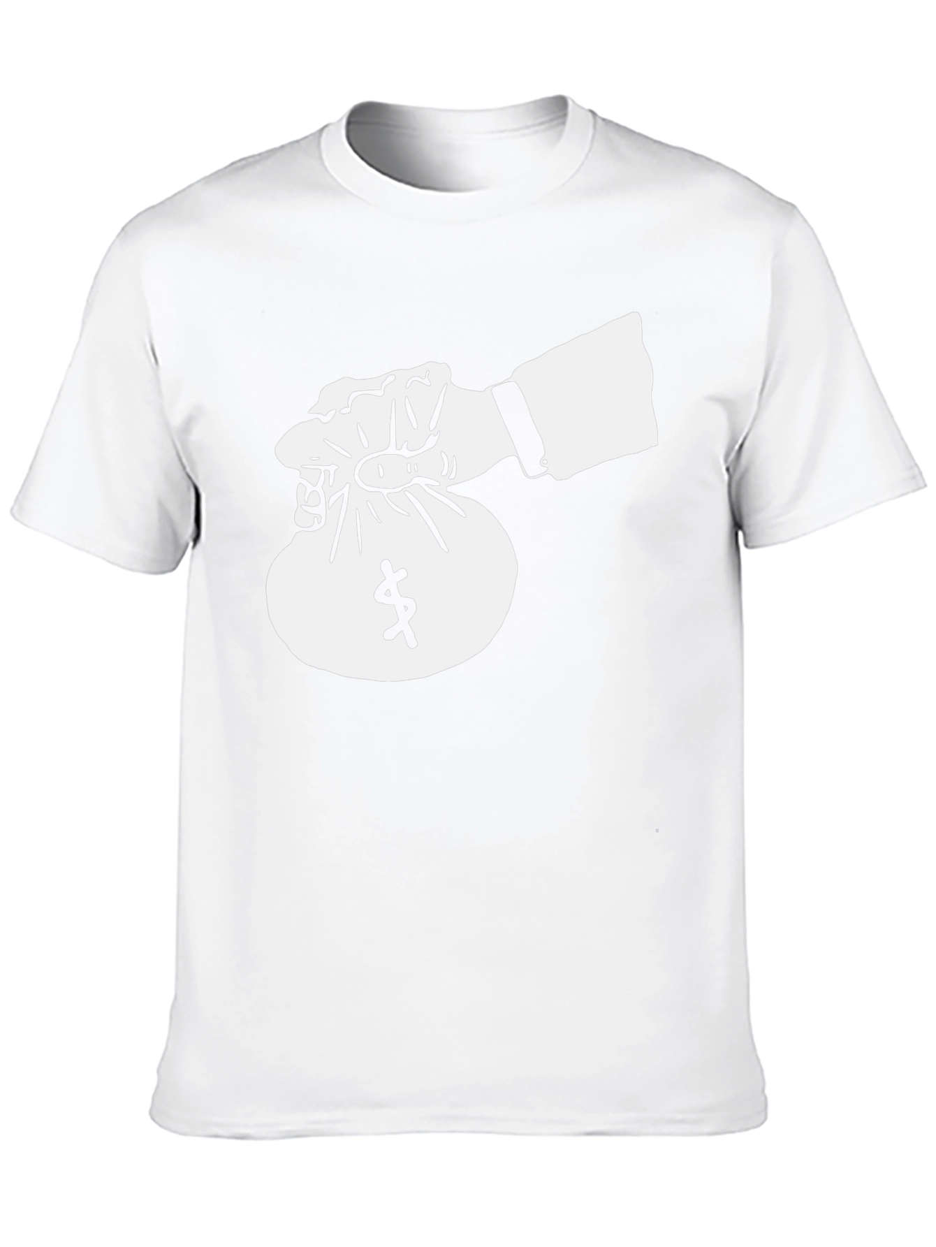 Money Bag Graphic Tee - Stylish Black T-Shirt