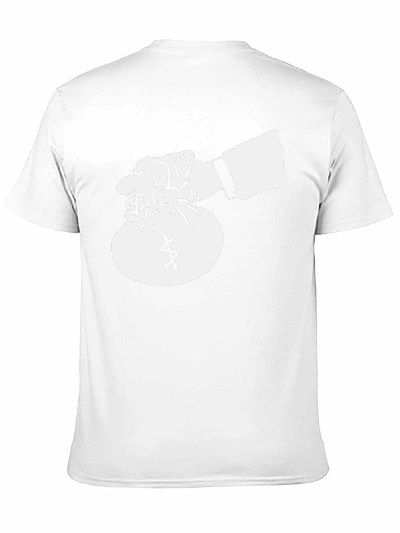 Money Bag Graphic Tee - Stylish Black T-Shirt