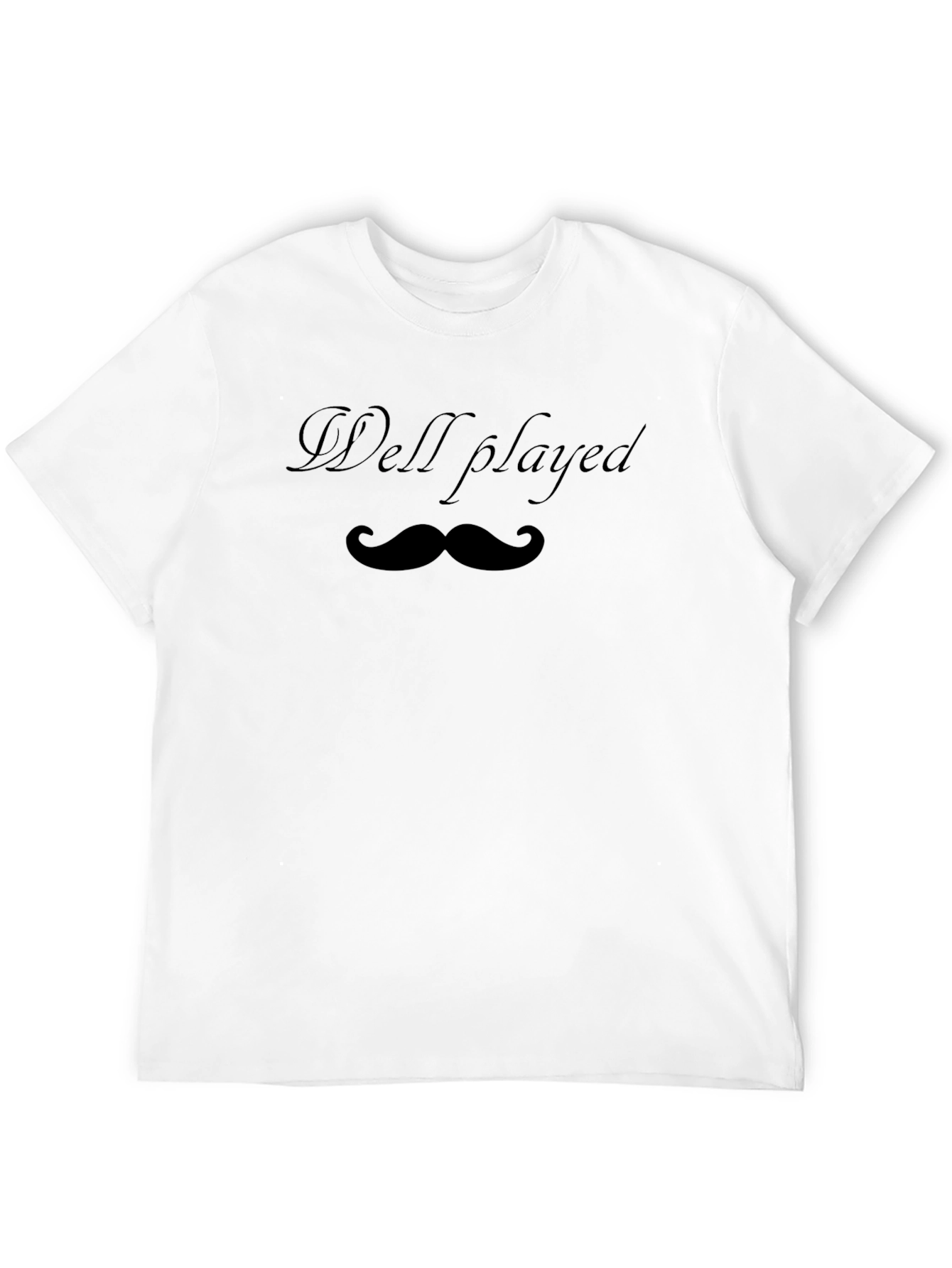Well Played Mustache Graphic Tee - Black