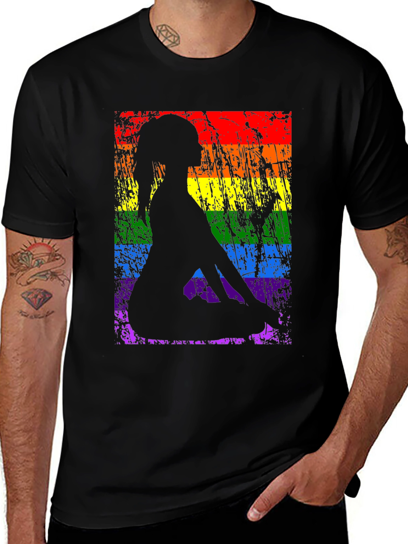 Yoga Pose LGBTQ Pride T-Shirt