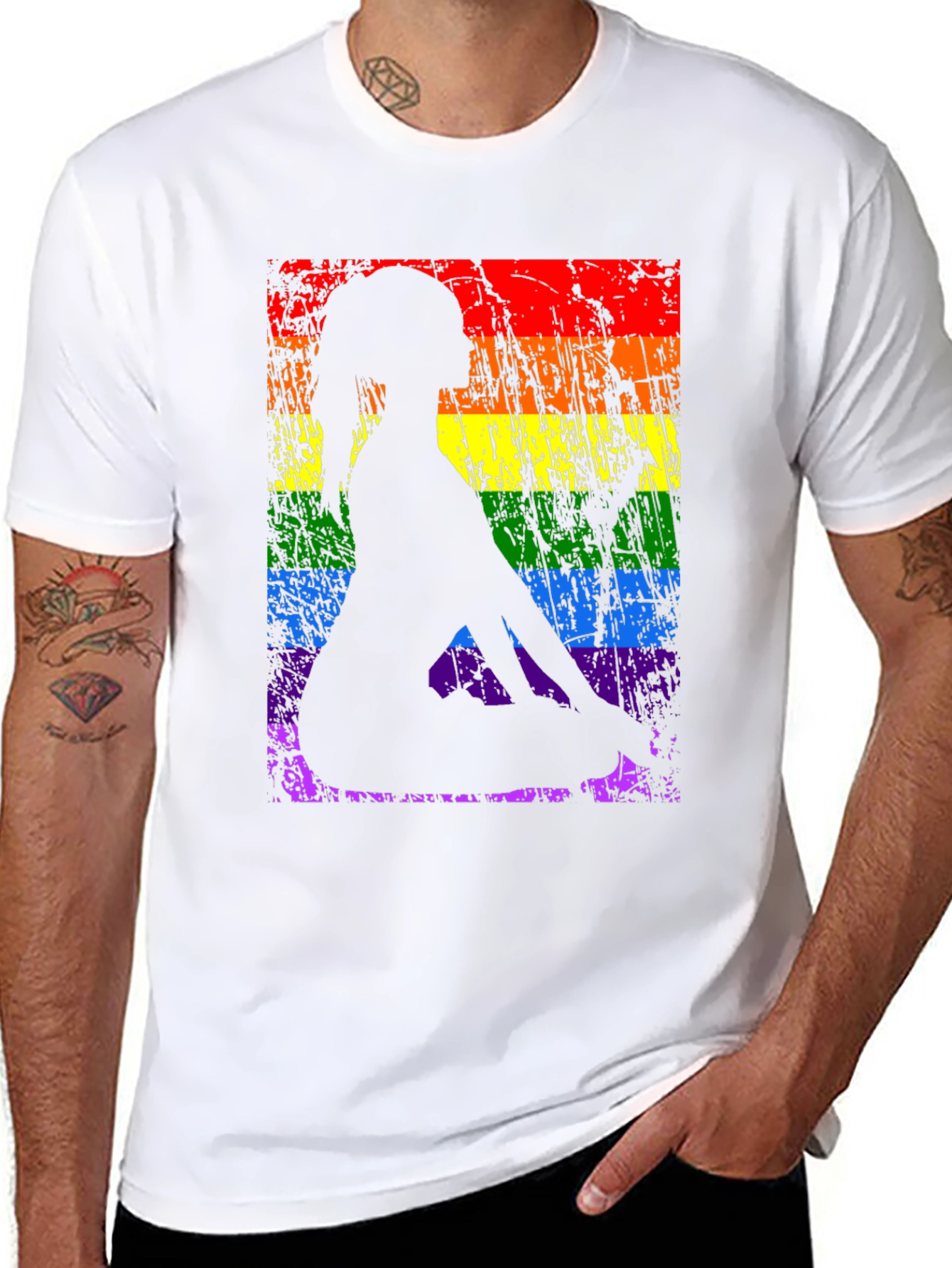 Yoga Pose LGBTQ Pride T-Shirt