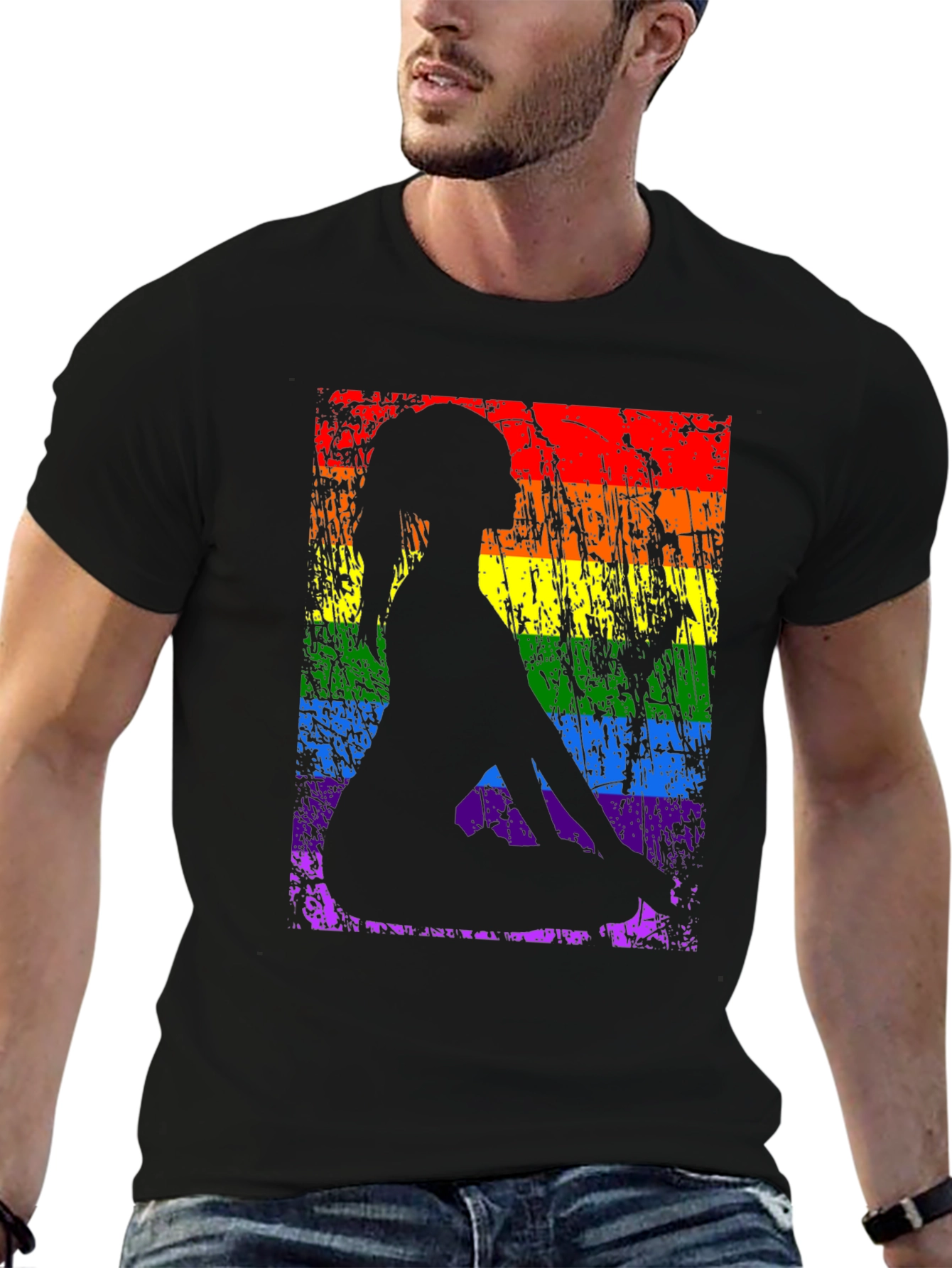 Yoga Pose LGBTQ Pride T-Shirt