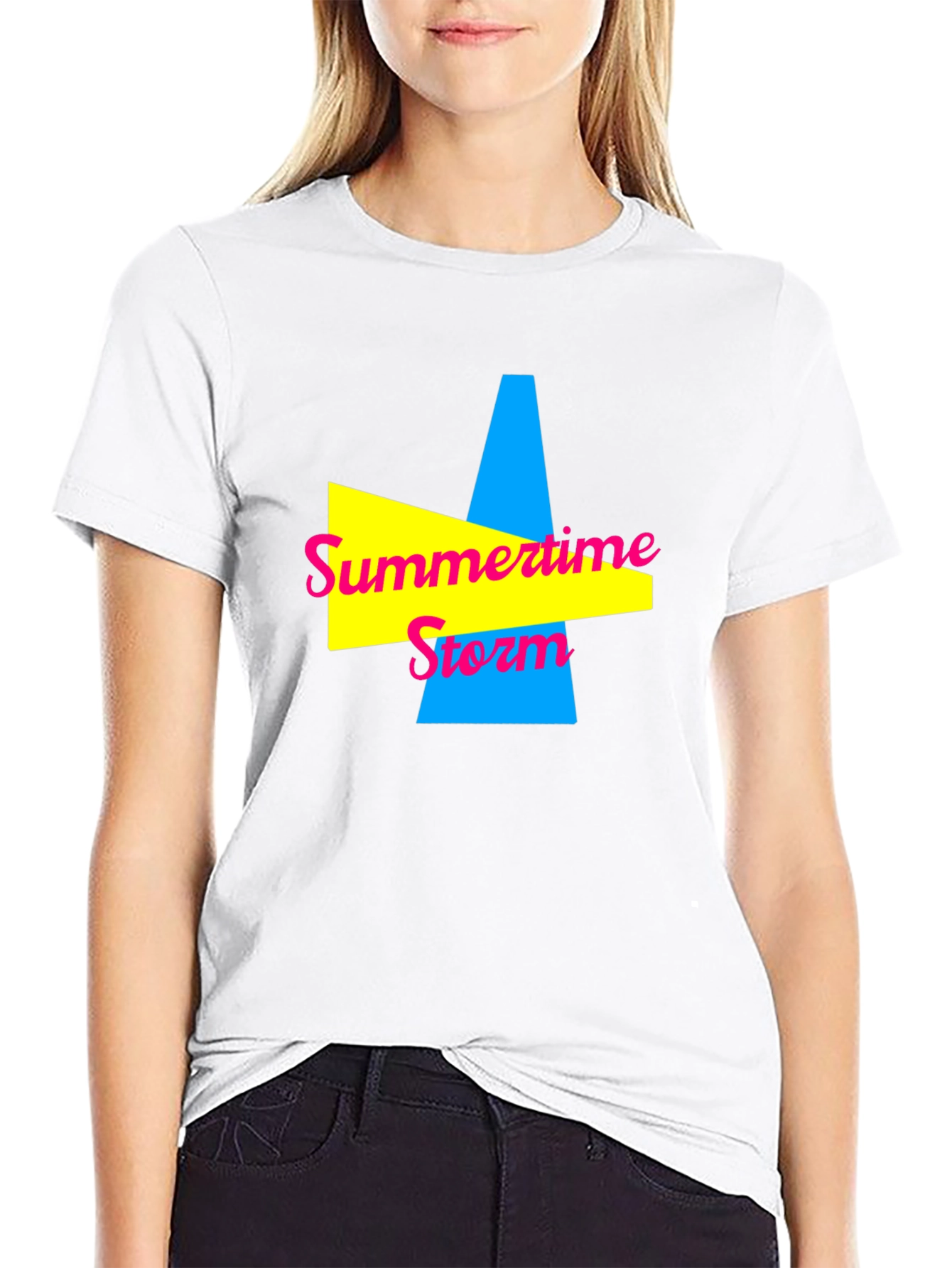 Summertime Storm Graphic Tee - Retro Style