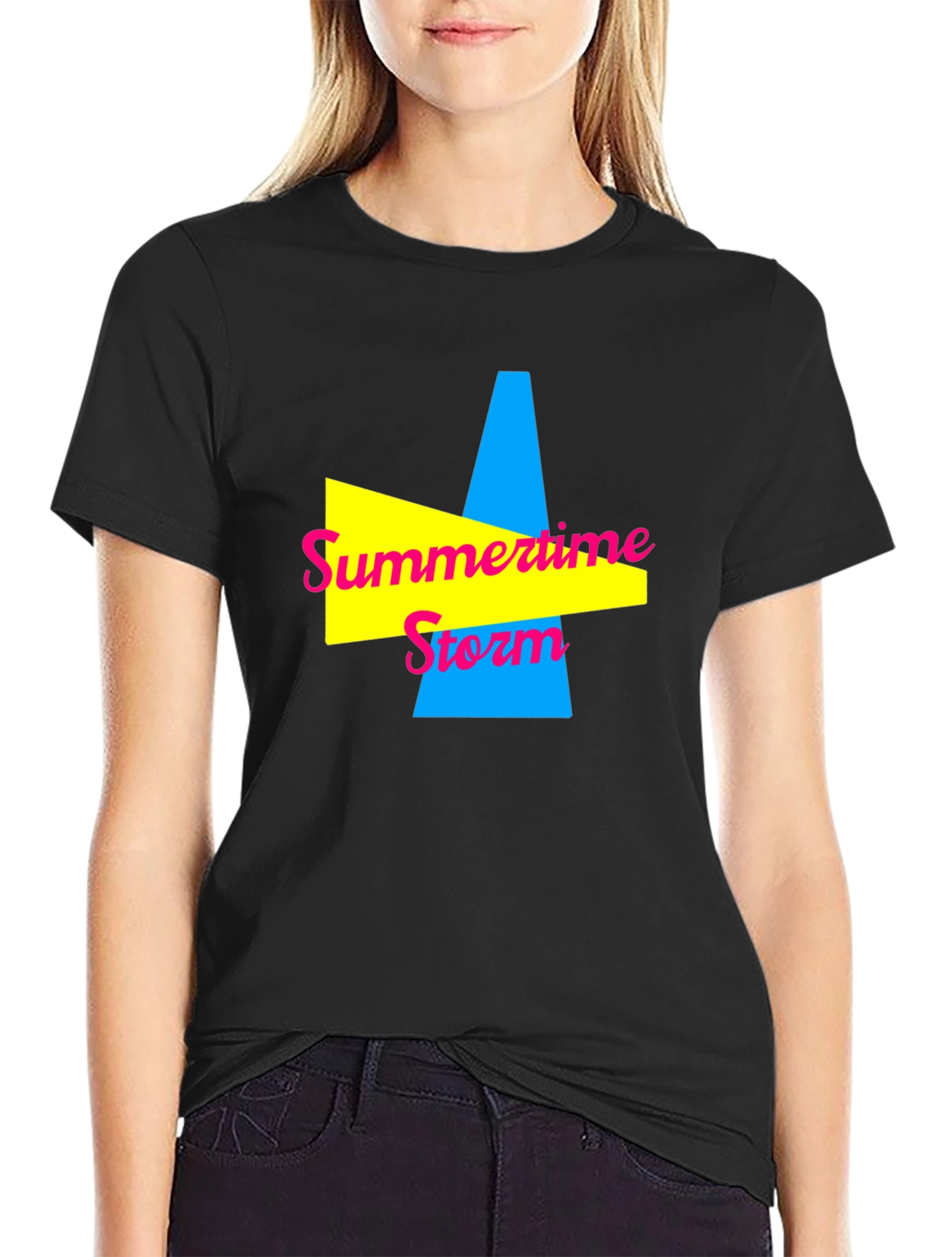 Summertime Storm Graphic Tee - Retro Style