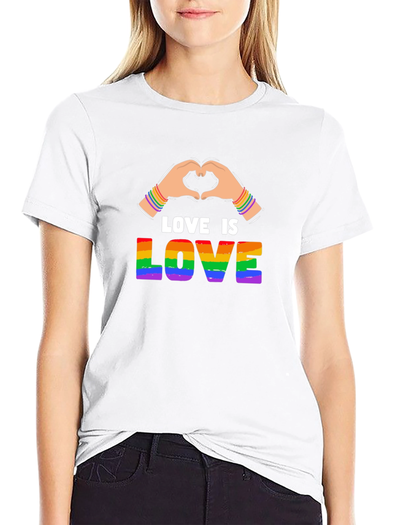 Love is Love LGBTQ+ Pride Graphic T-Shirt