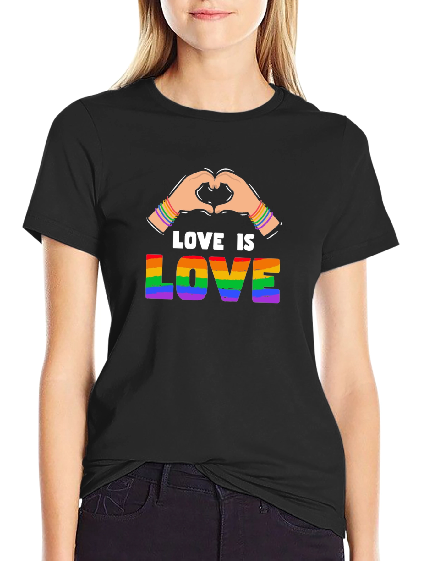 Love is Love LGBTQ+ Pride Graphic T-Shirt