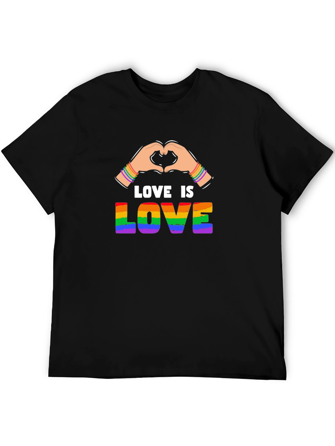 Love is Love LGBTQ+ Pride Graphic T-Shirt