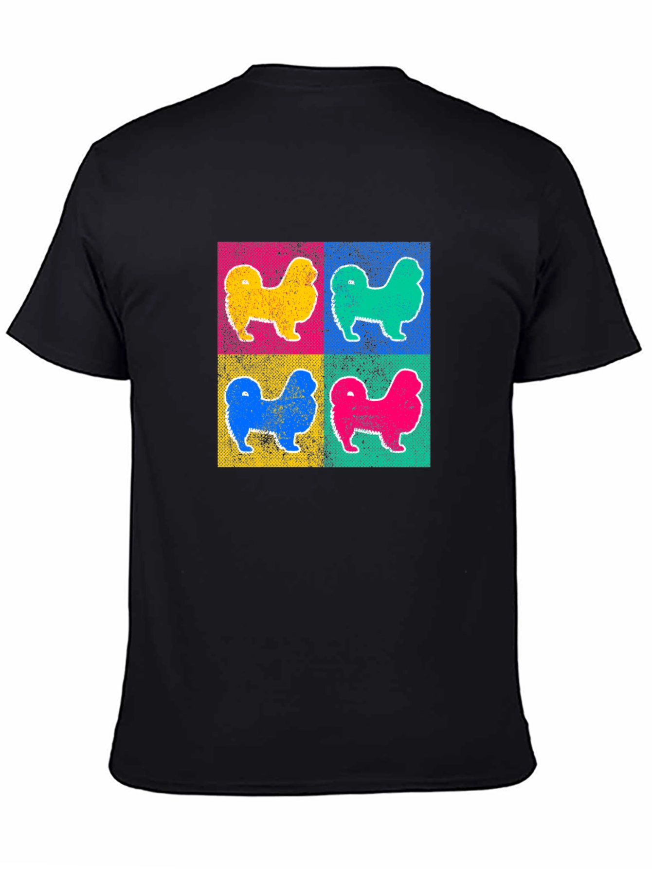 Pop Art Dog Graphic Tee - Retro Style
