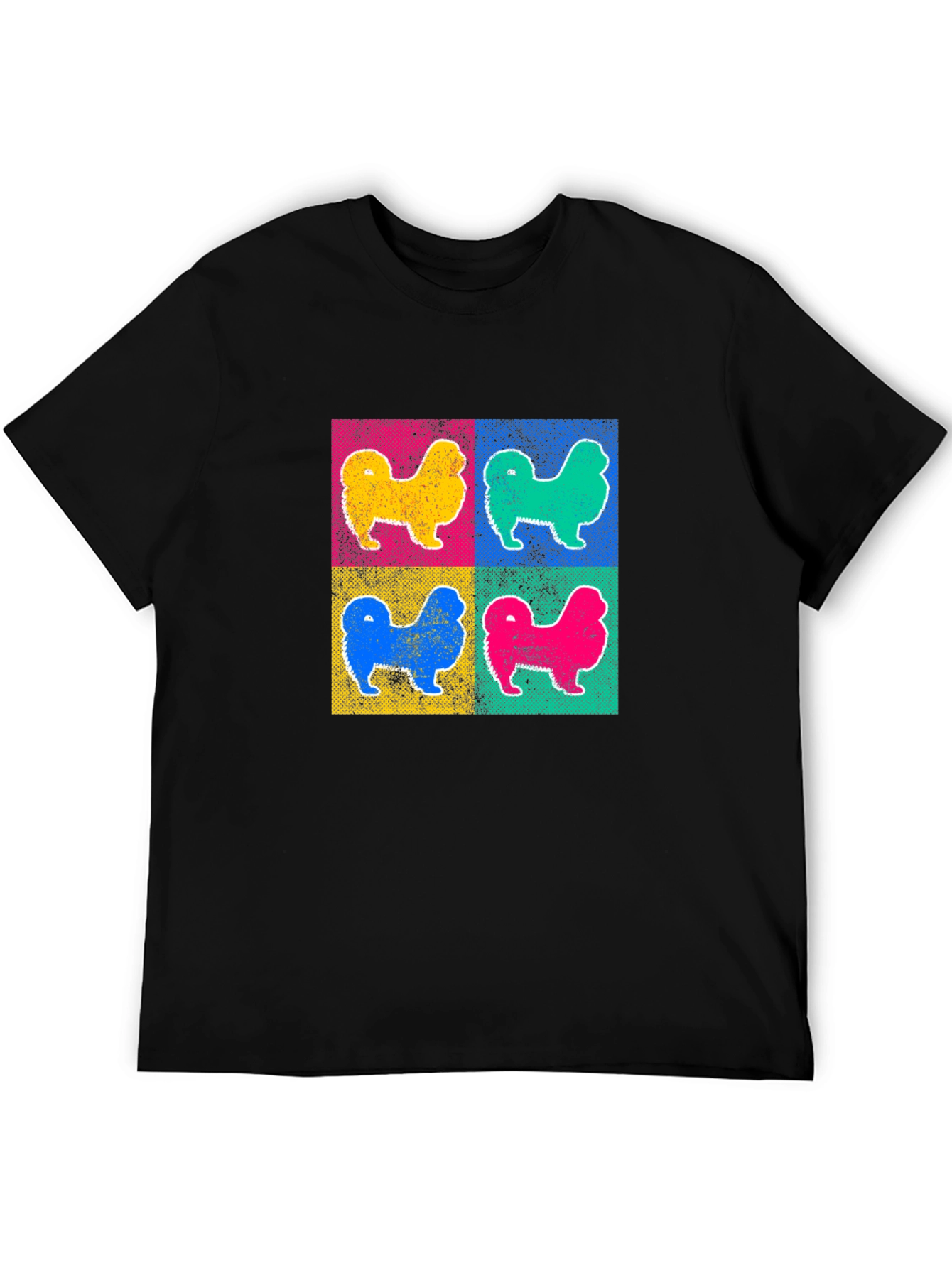 Pop Art Dog Graphic Tee - Retro Style