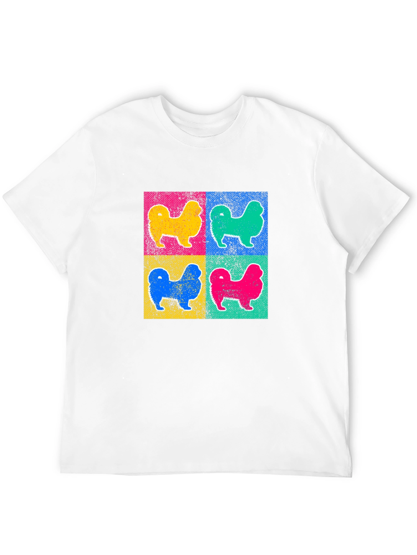 Pop Art Dog Graphic Tee - Retro Style