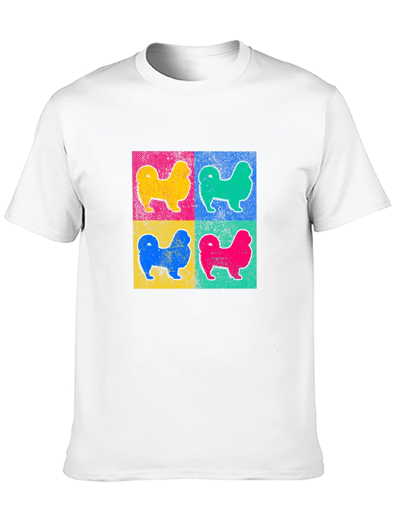 Pop Art Dog Graphic Tee - Retro Style