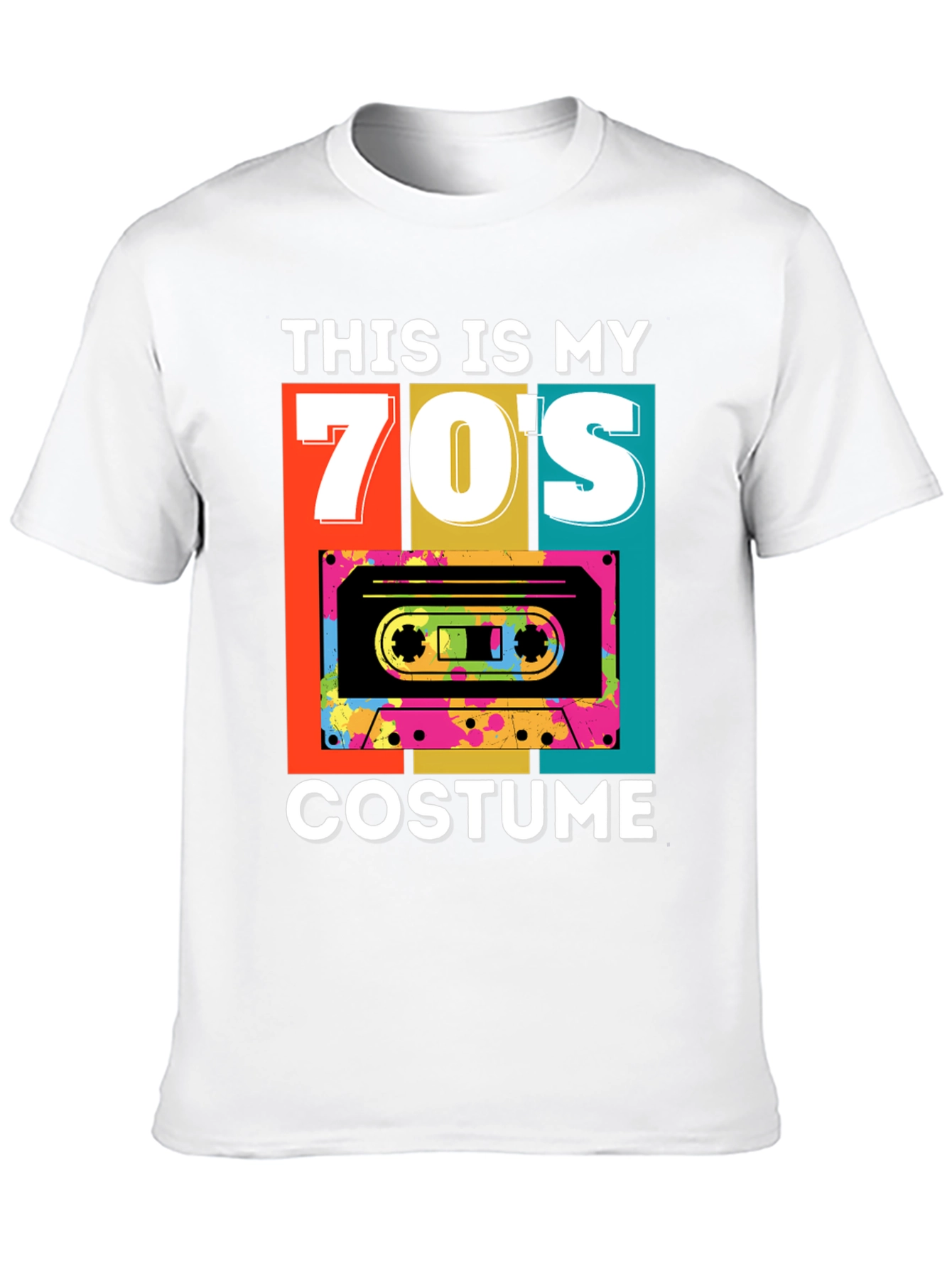 Retro 70s Costume Cassette T-Shirt