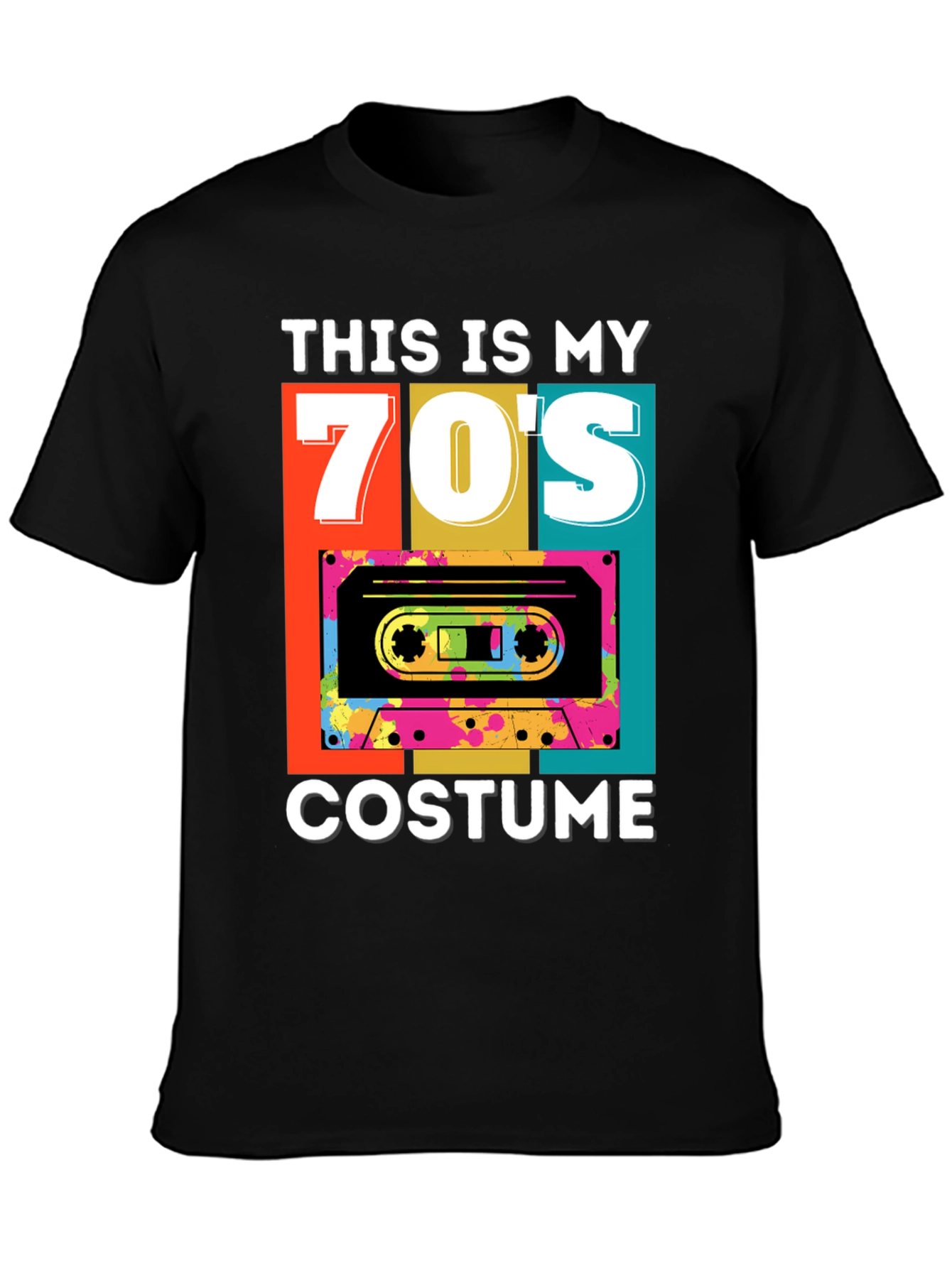 Retro 70s Costume Cassette T-Shirt