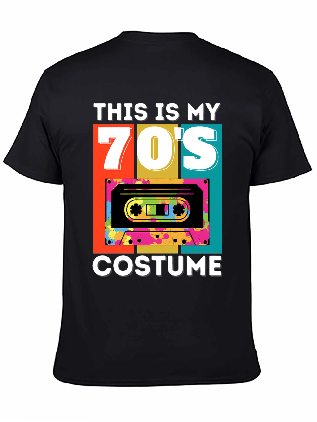 Retro 70s Costume Cassette T-Shirt