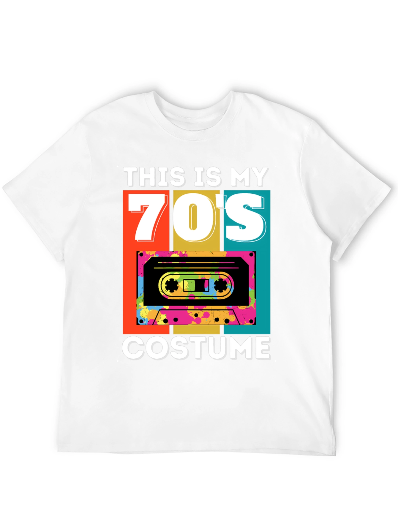Retro 70s Costume Cassette T-Shirt