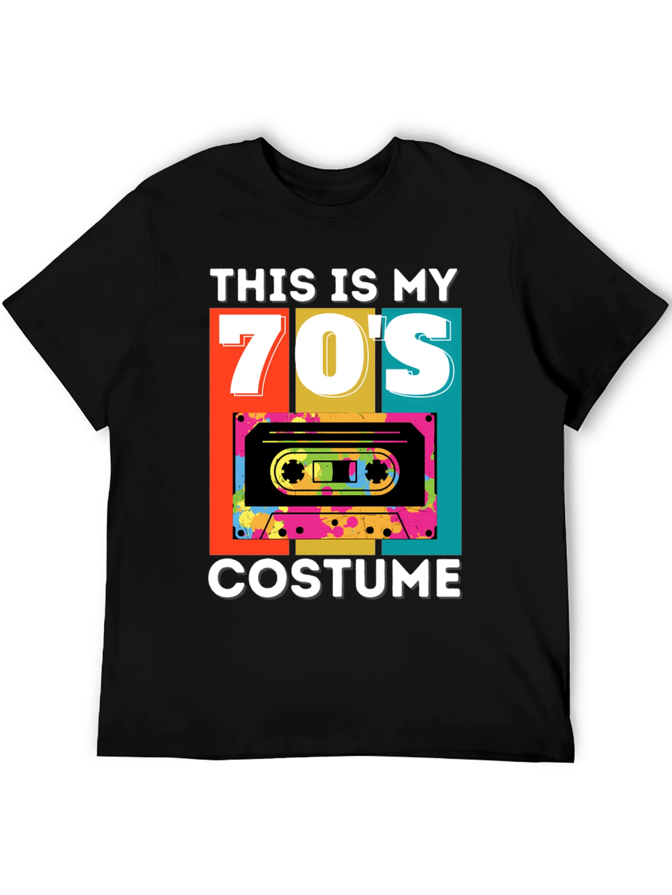 Retro 70s Costume Cassette T-Shirt