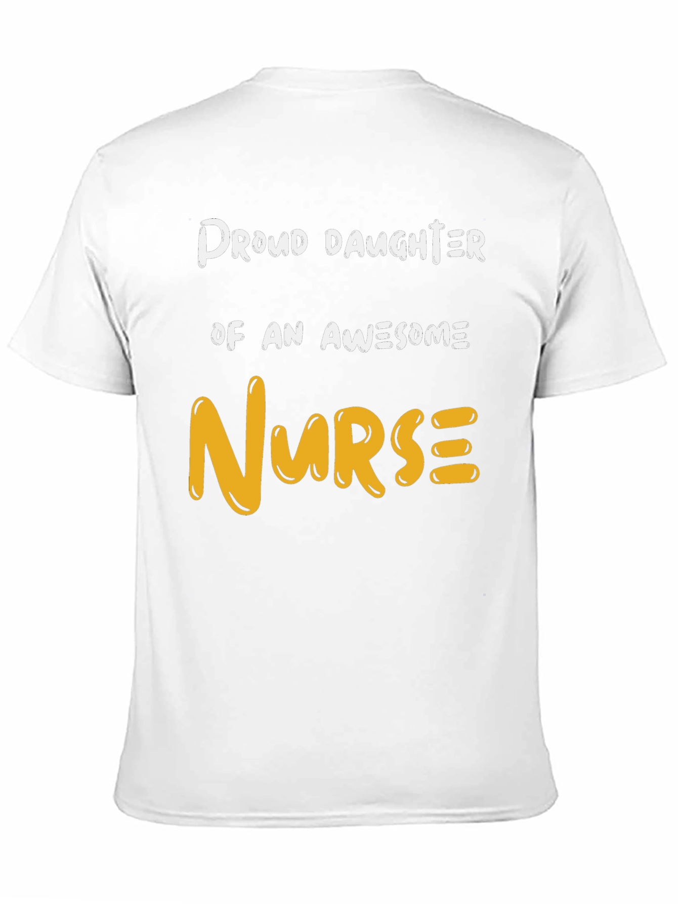 Proud Daughter Awesome Nurse Graphic T-Shirt