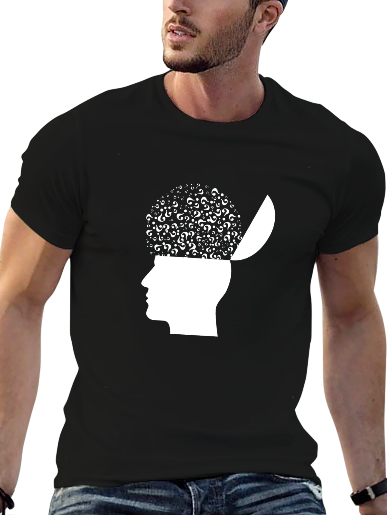 Question Mind T-Shirt - Open Head Design
