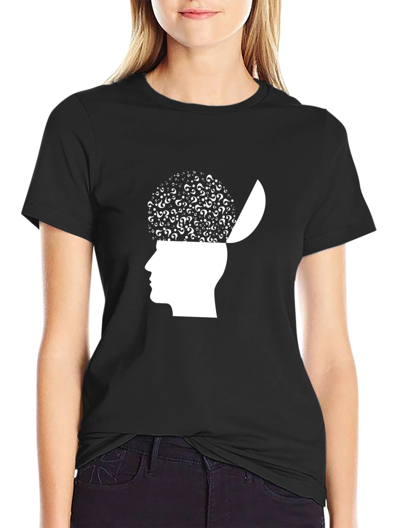 Question Mind T-Shirt - Open Head Design