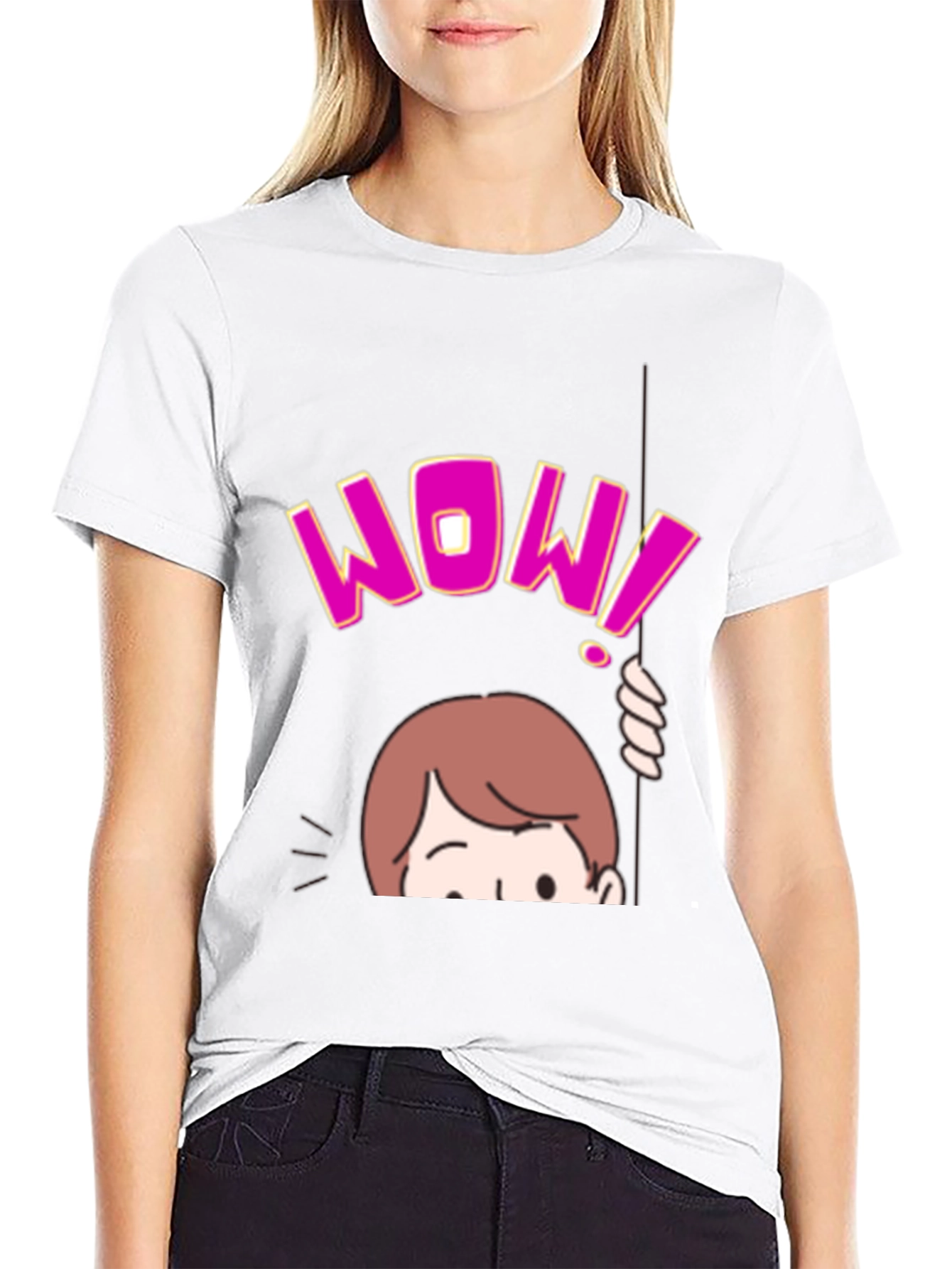 WOW! Graphic Print T-Shirt