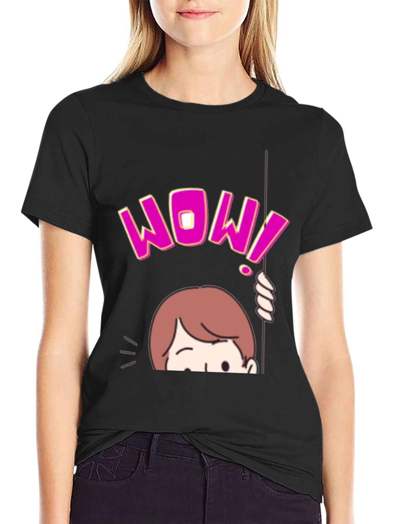 WOW! Graphic Print T-Shirt