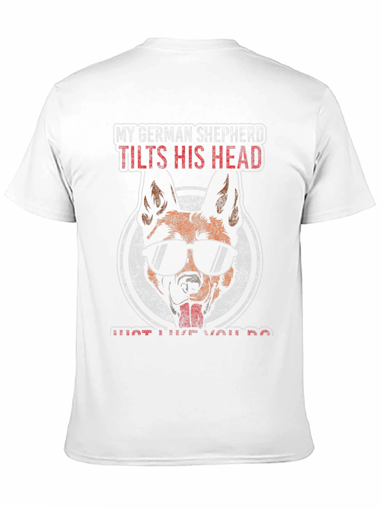 German Shepherd T-Shirt - Tilts Head Design