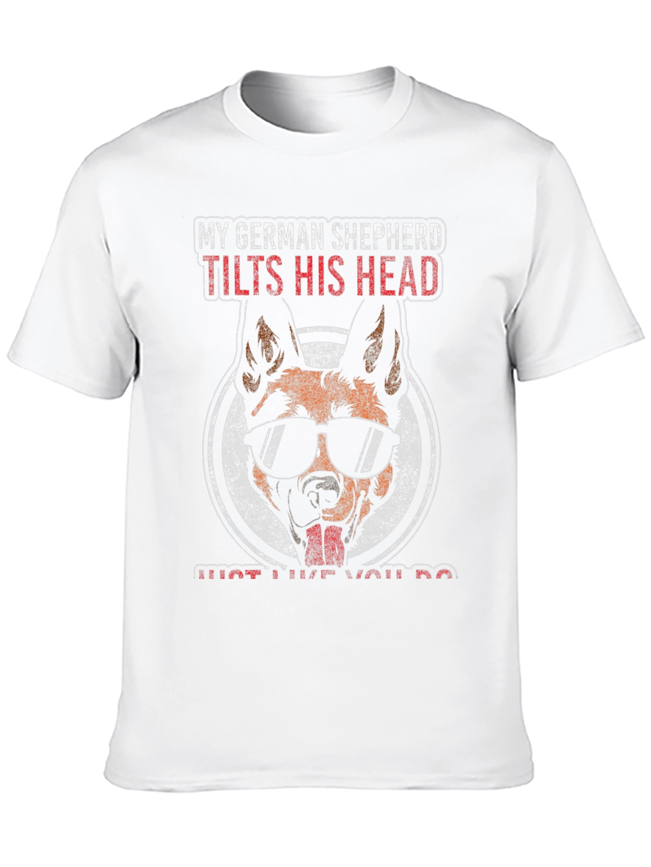 German Shepherd T-Shirt - Tilts Head Design