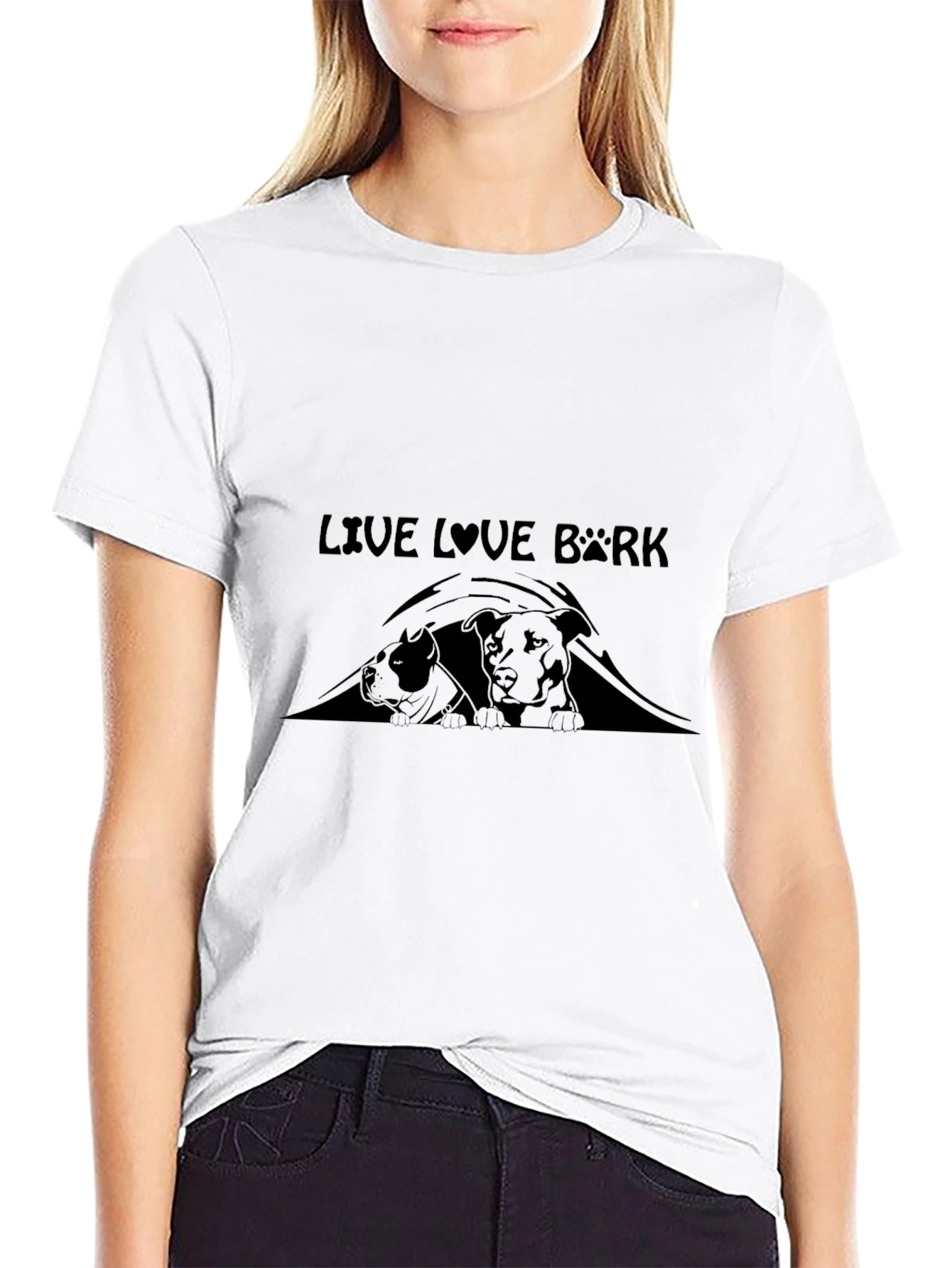 Live Love Bark Graphic T-Shirt