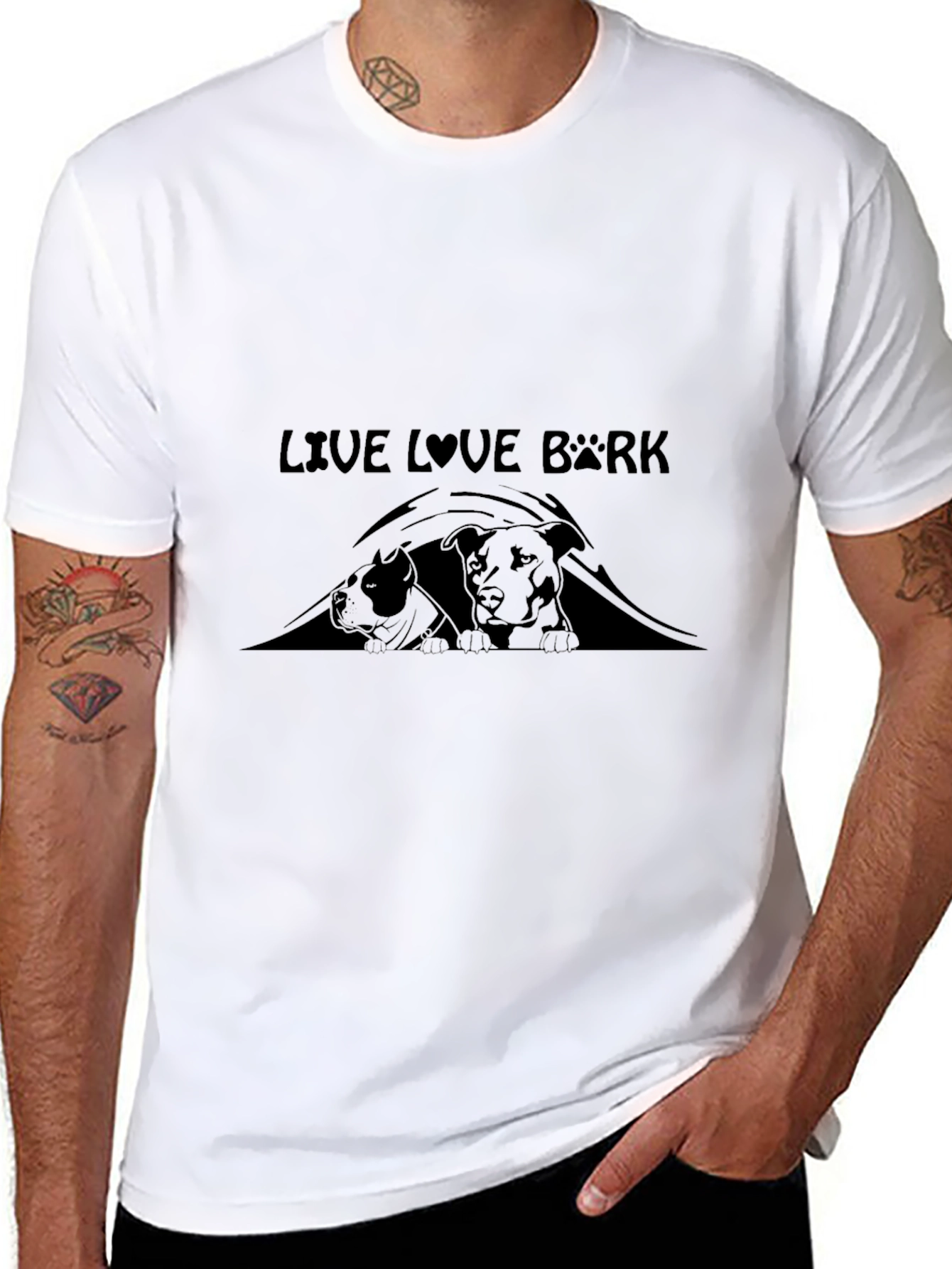 Live Love Bark Graphic T-Shirt