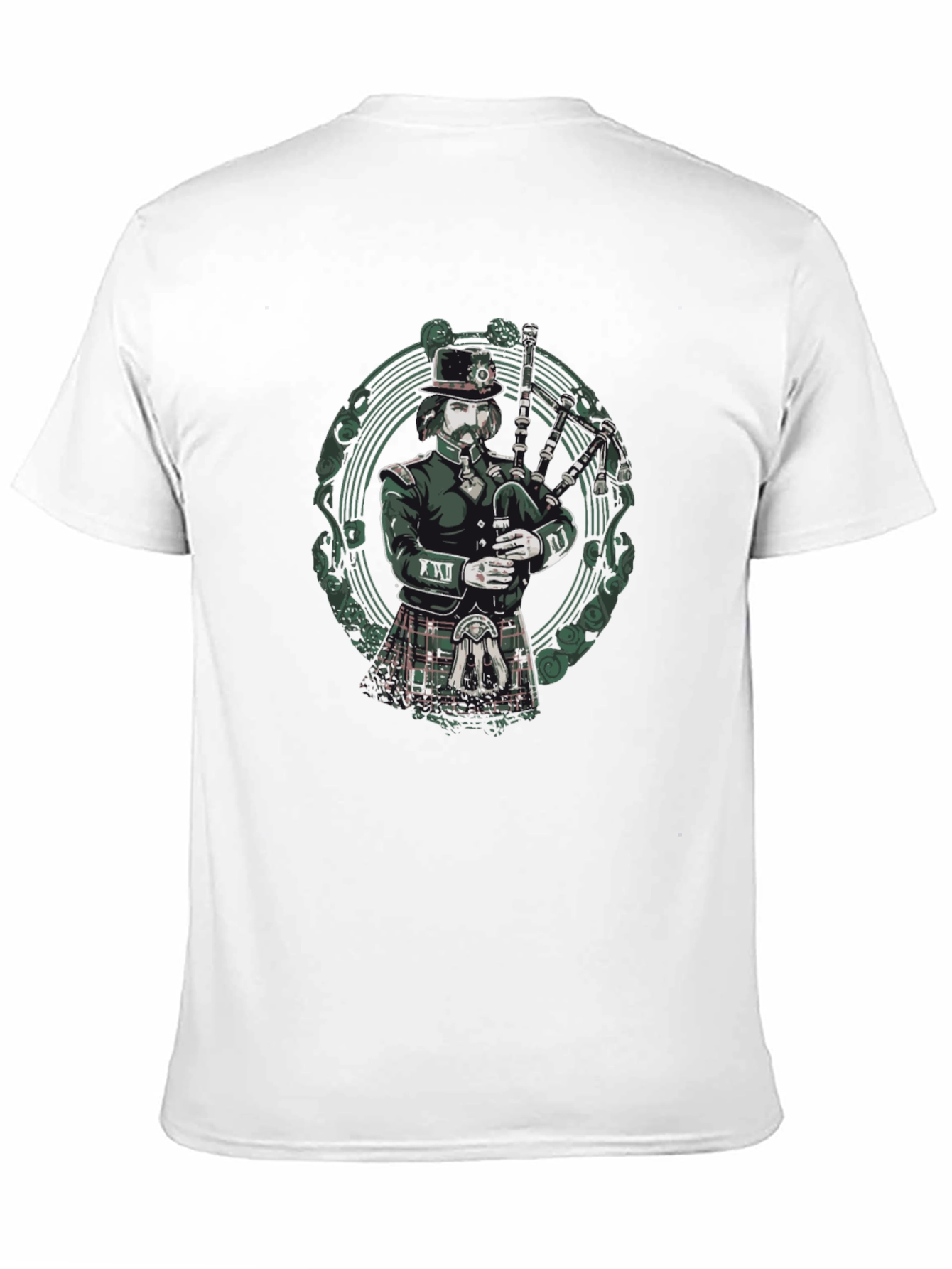 Bagpiper Graphic Tee - Unique Irish Design