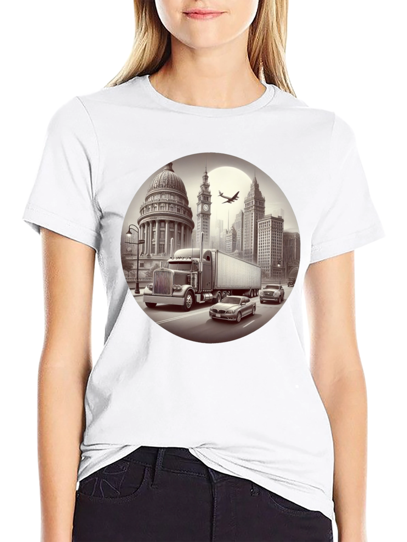 Cityscape Trucker Tee