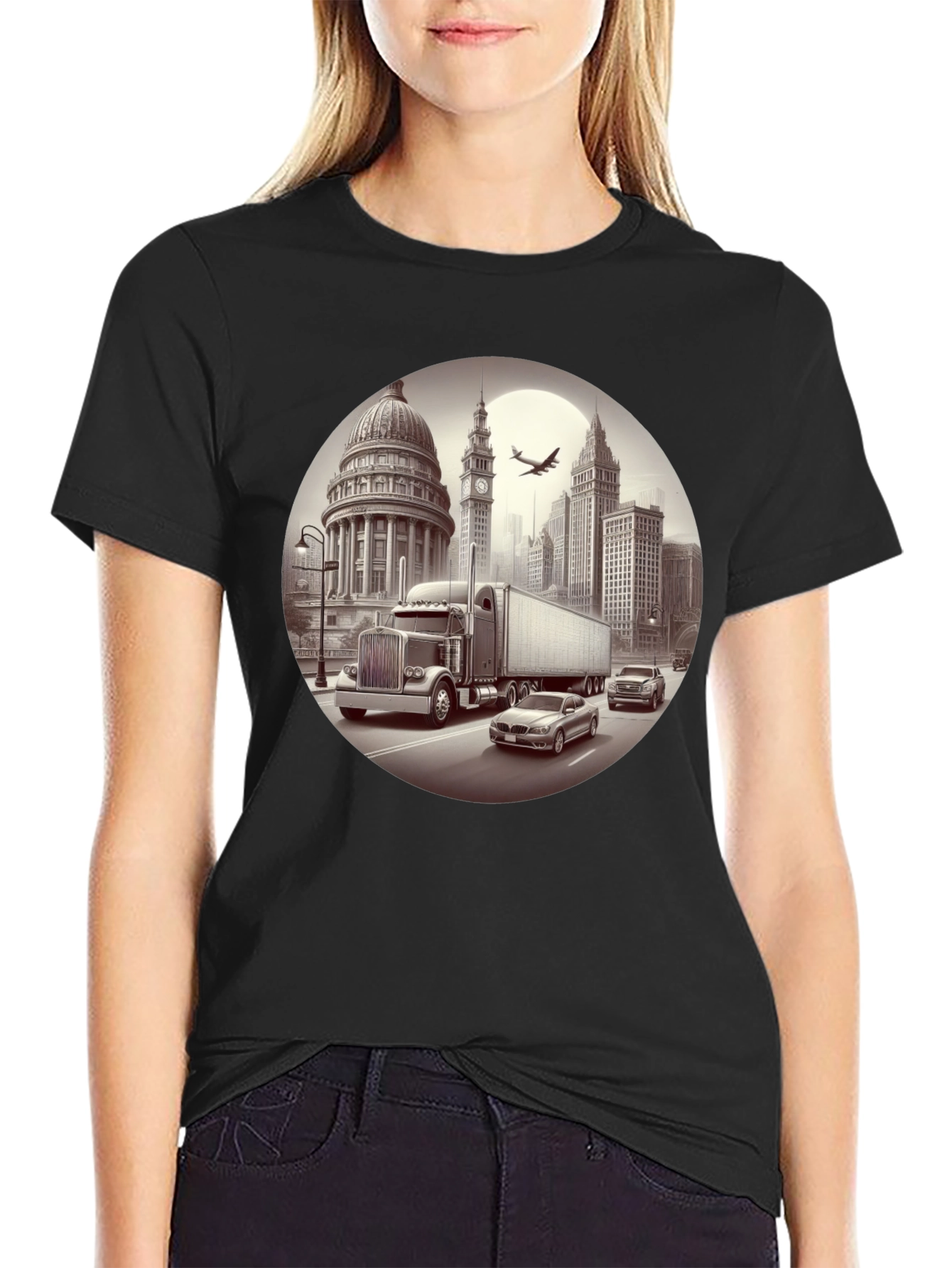 Cityscape Trucker Tee