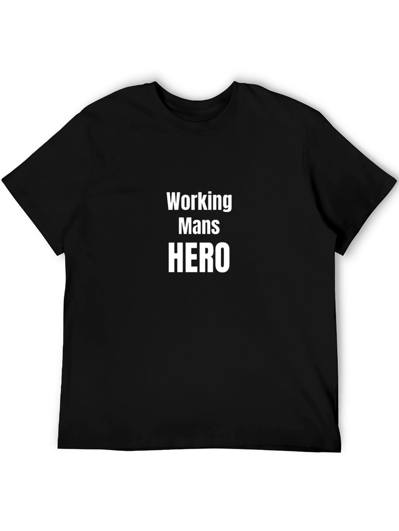 Working Mans Hero Black Tee Shirt